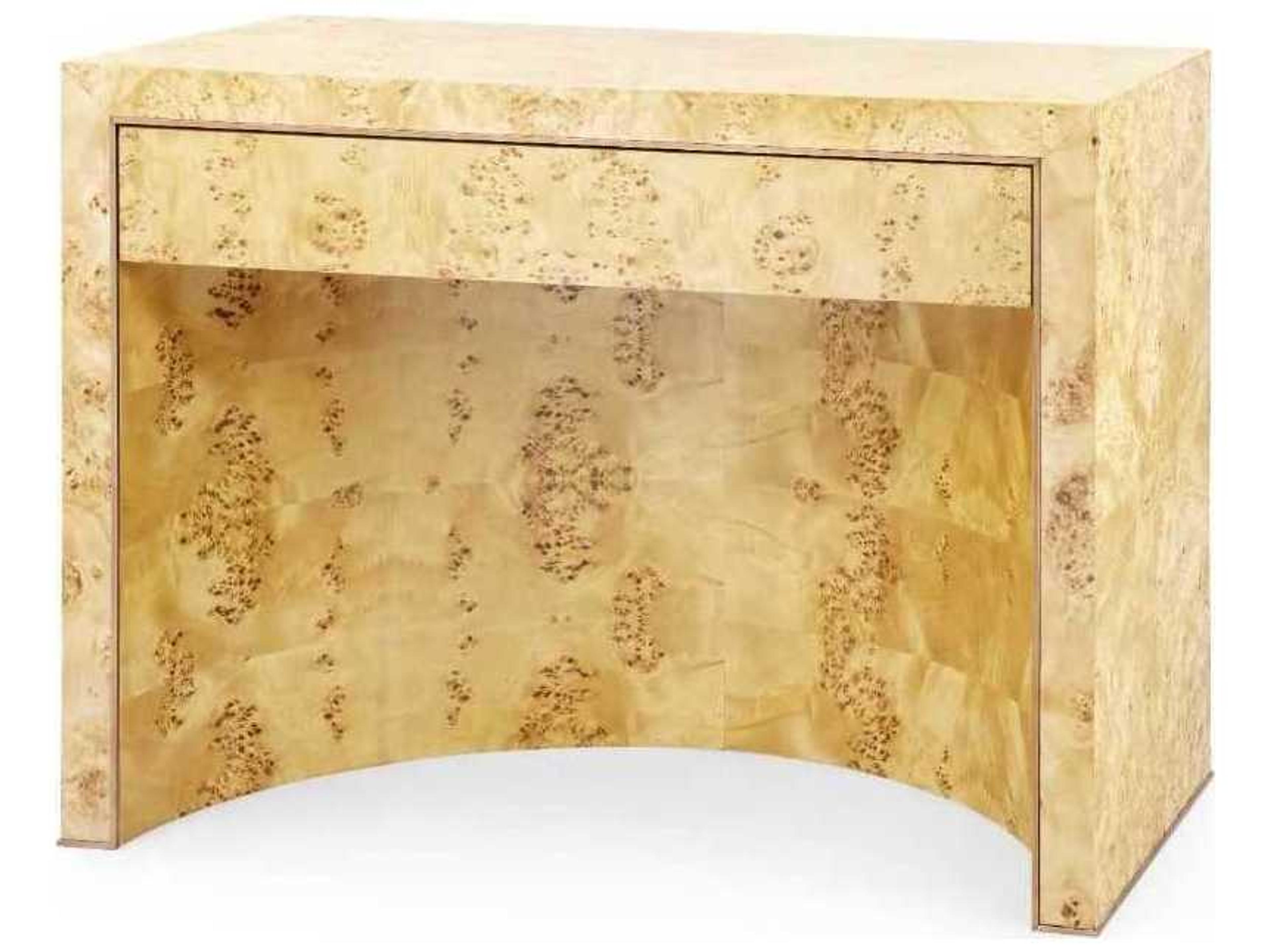 Sloane 1 - Drawer Rectangular Wood Burl End Table