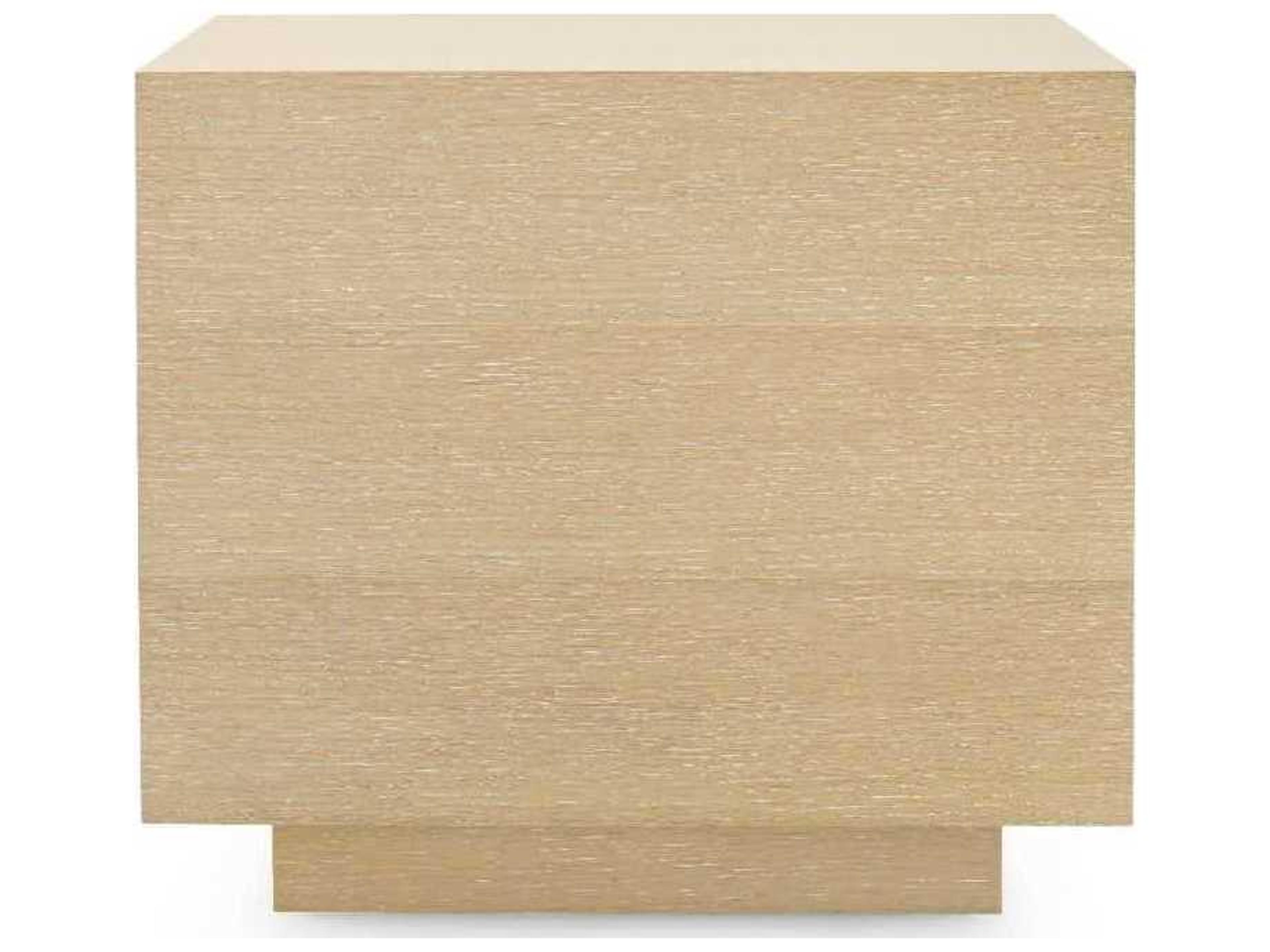 Villa & House Simon 3 - Drawer Rectangular Wood Light Natural Shimmer End Table