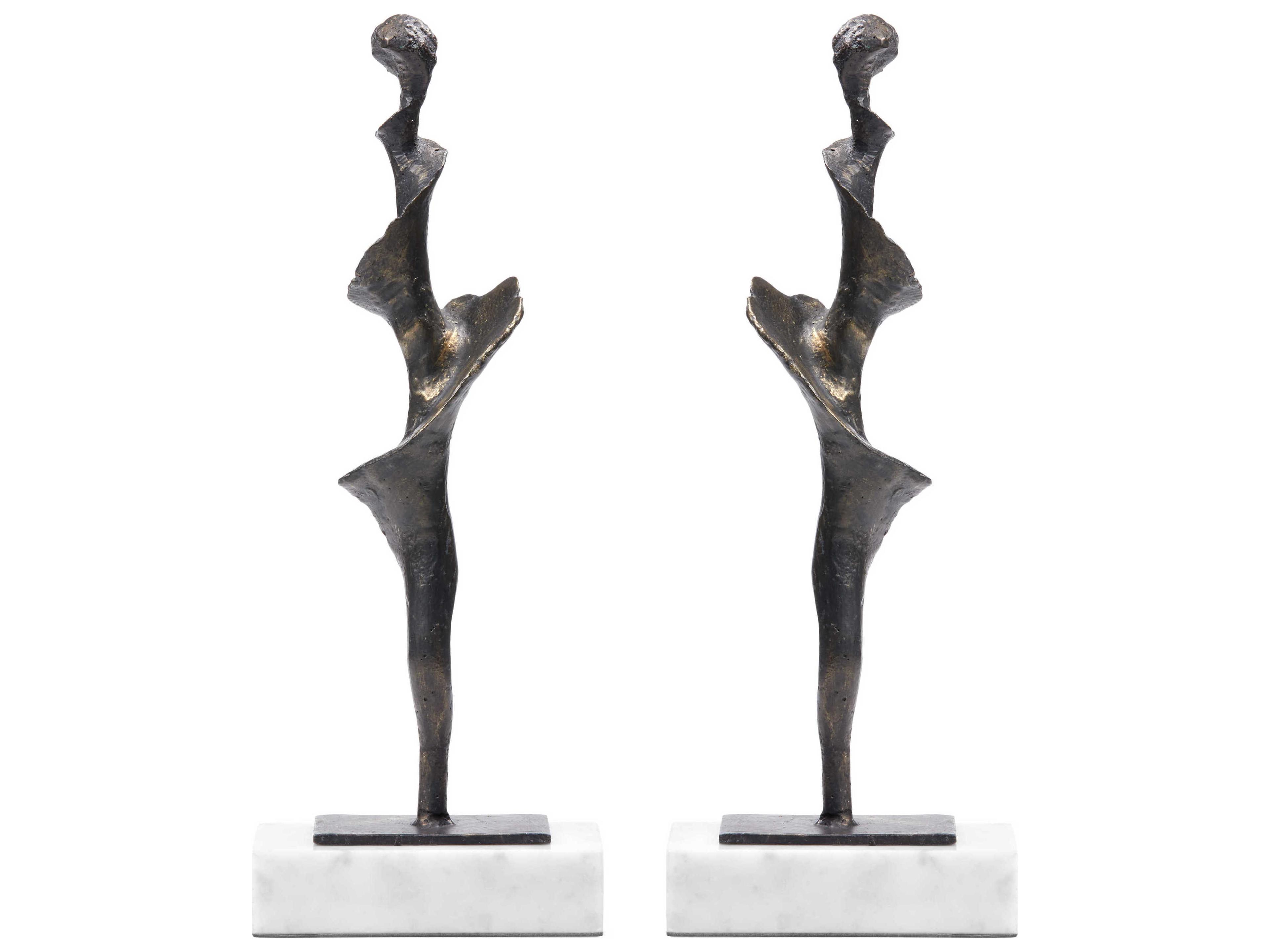 Villa & House Spiral Bronze Sculpture Set of 2