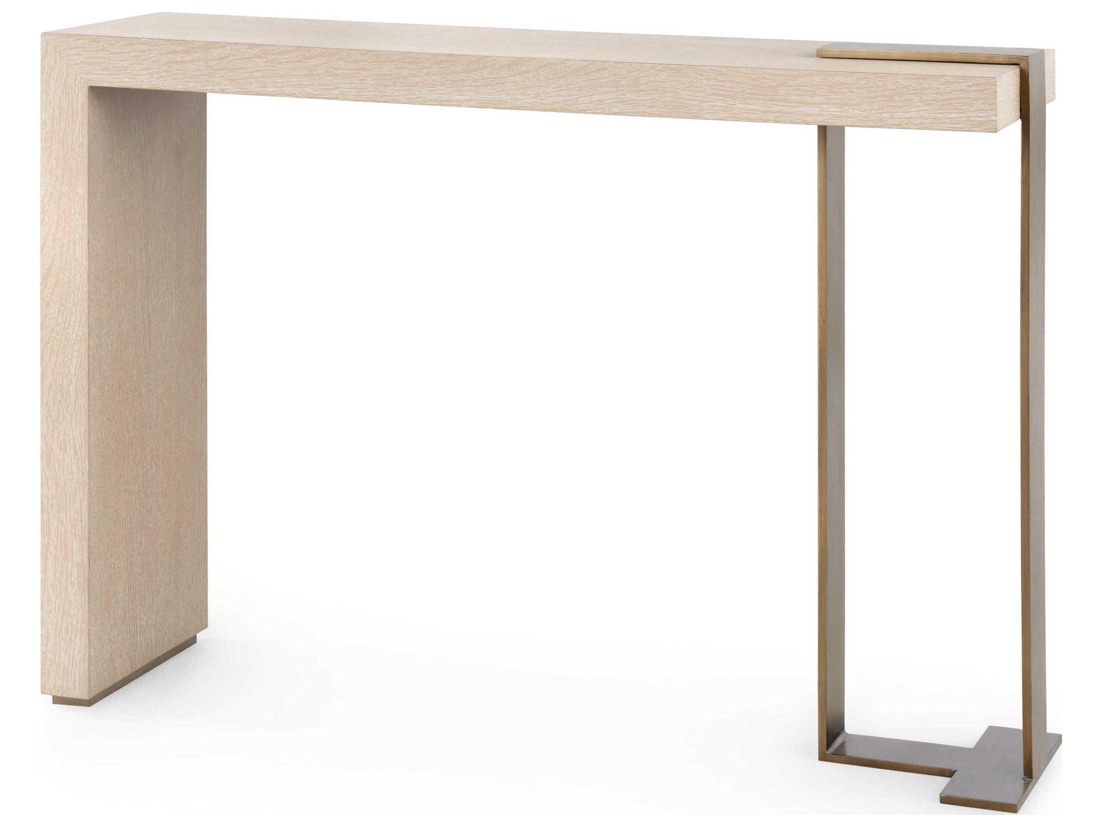Rectangular Wood Sand Console Table