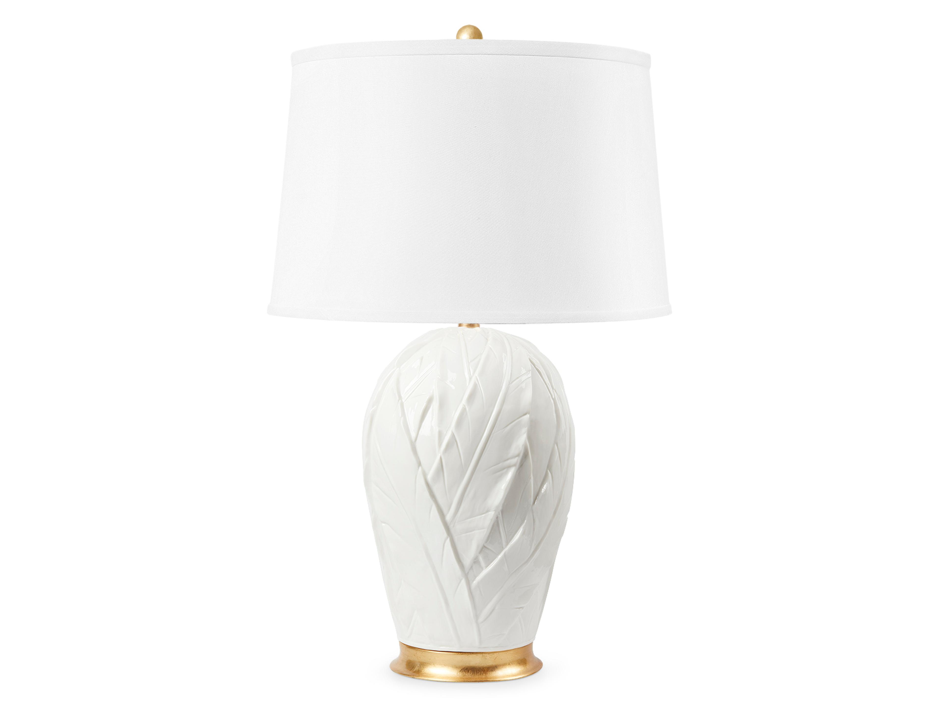 Tobacco Blanc De Chine White Buffet Lamp