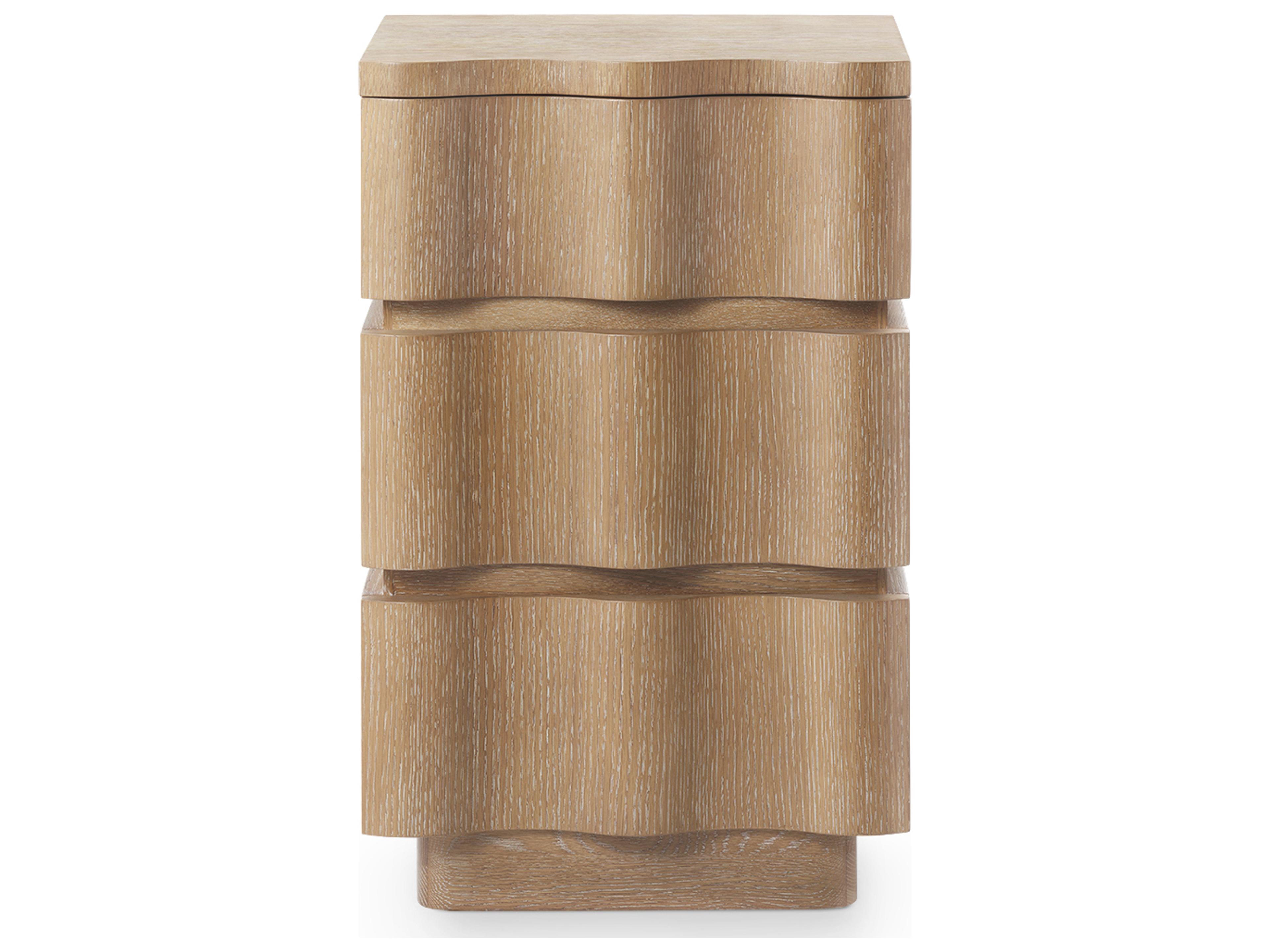 Villa & House Vanessa Rectangular Wood Almond End Table