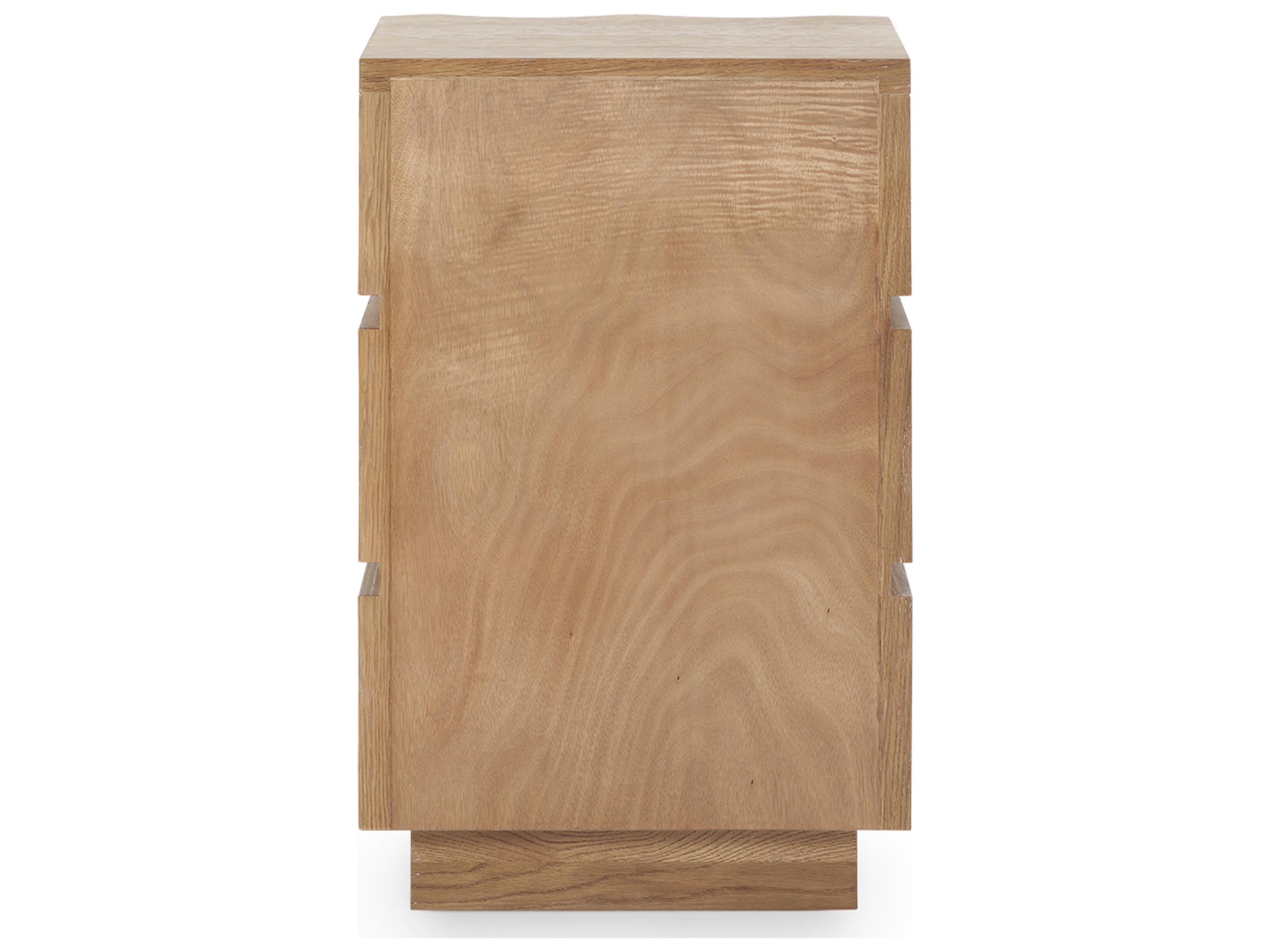 Villa & House Vanessa Rectangular Wood Almond End Table