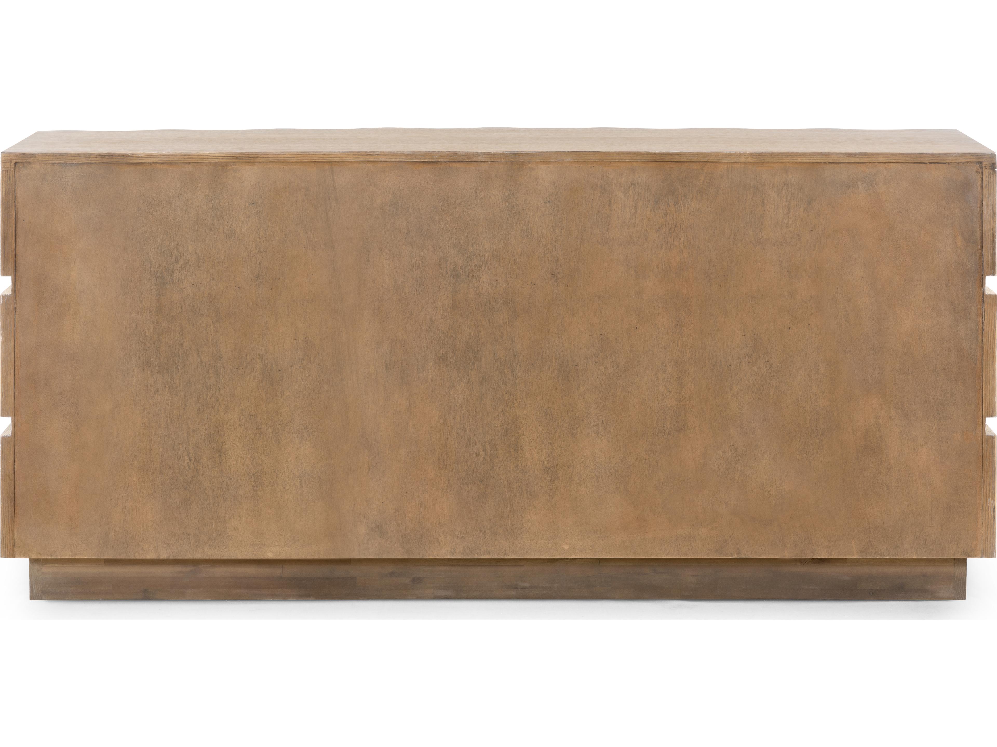 Villa & House 6-Drawers Brown Double Dresser