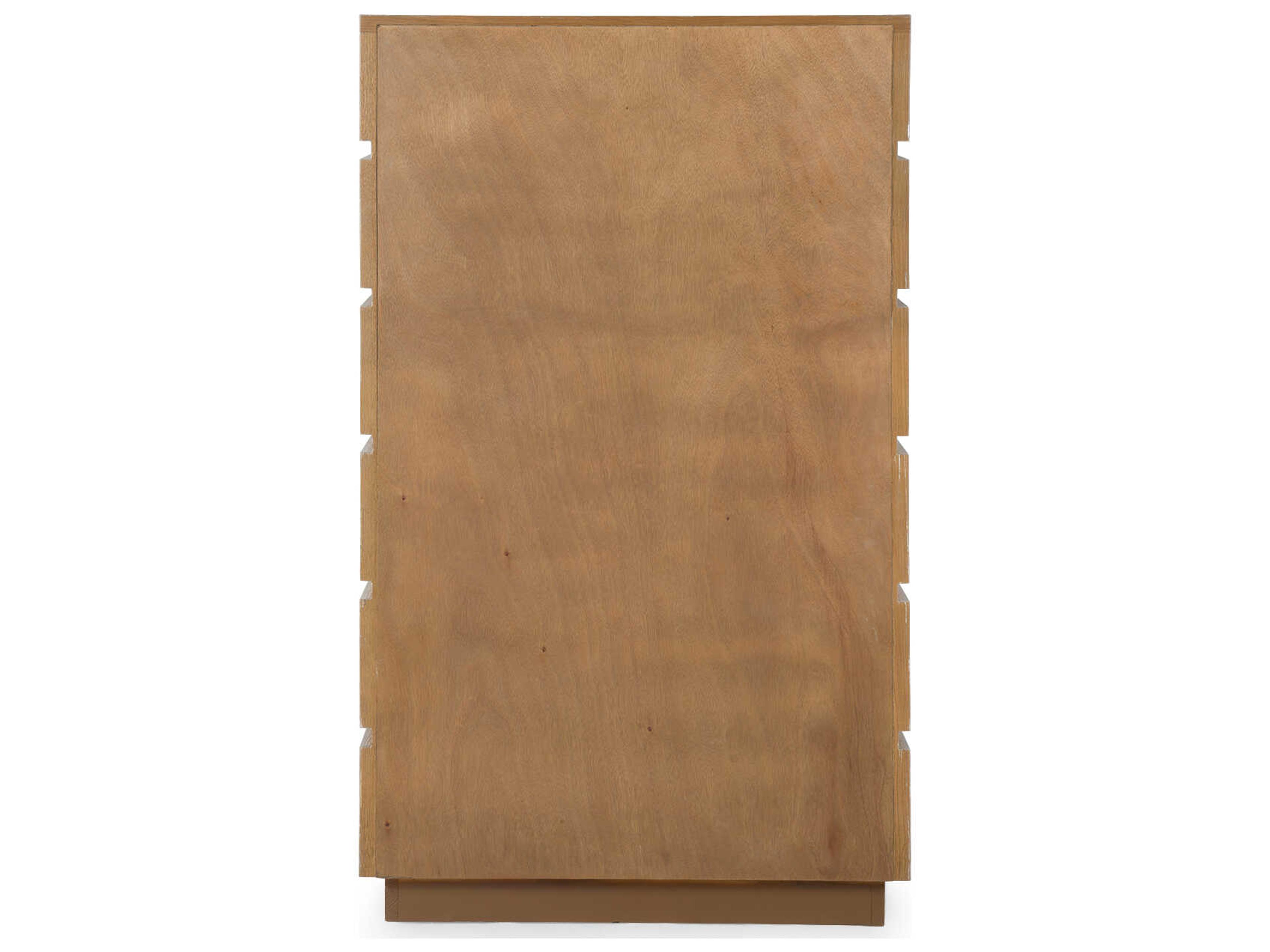 Villa & House Vanessa Almond Brown Oak Wood Accent Chest