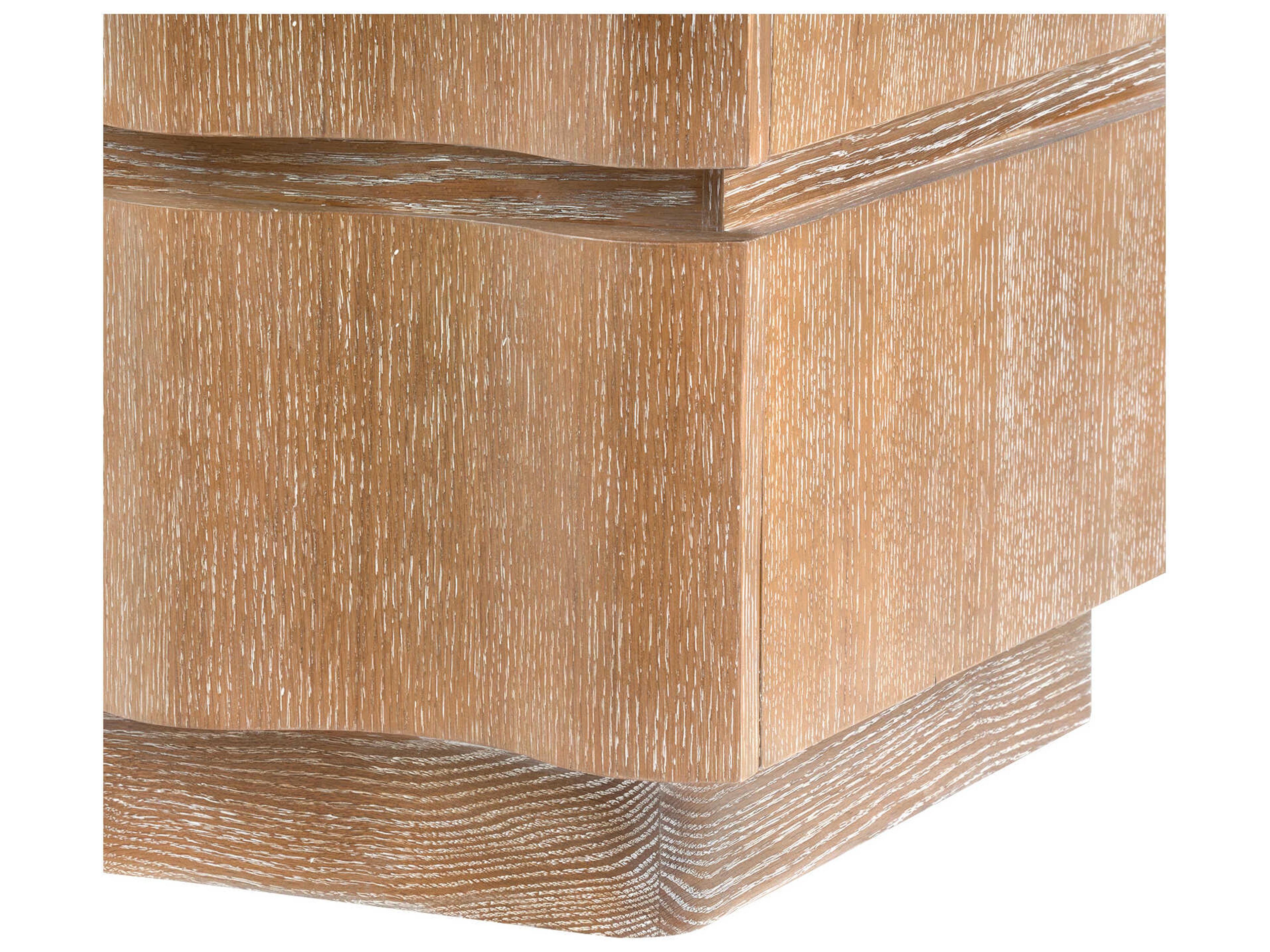 Villa & House Vanessa Almond Brown Oak Wood Accent Chest