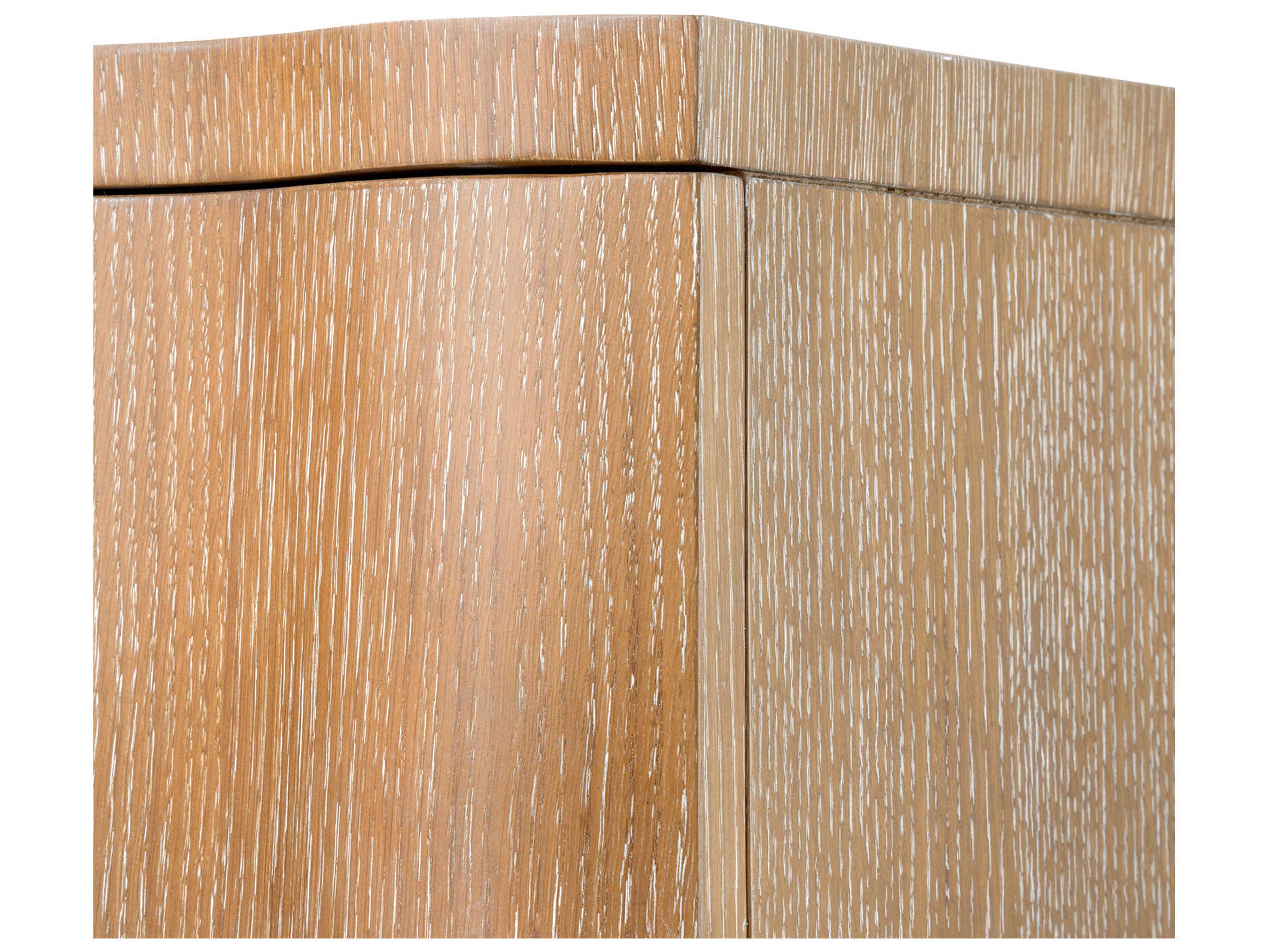 Villa & House Vanessa Almond Brown Oak Wood Accent Chest