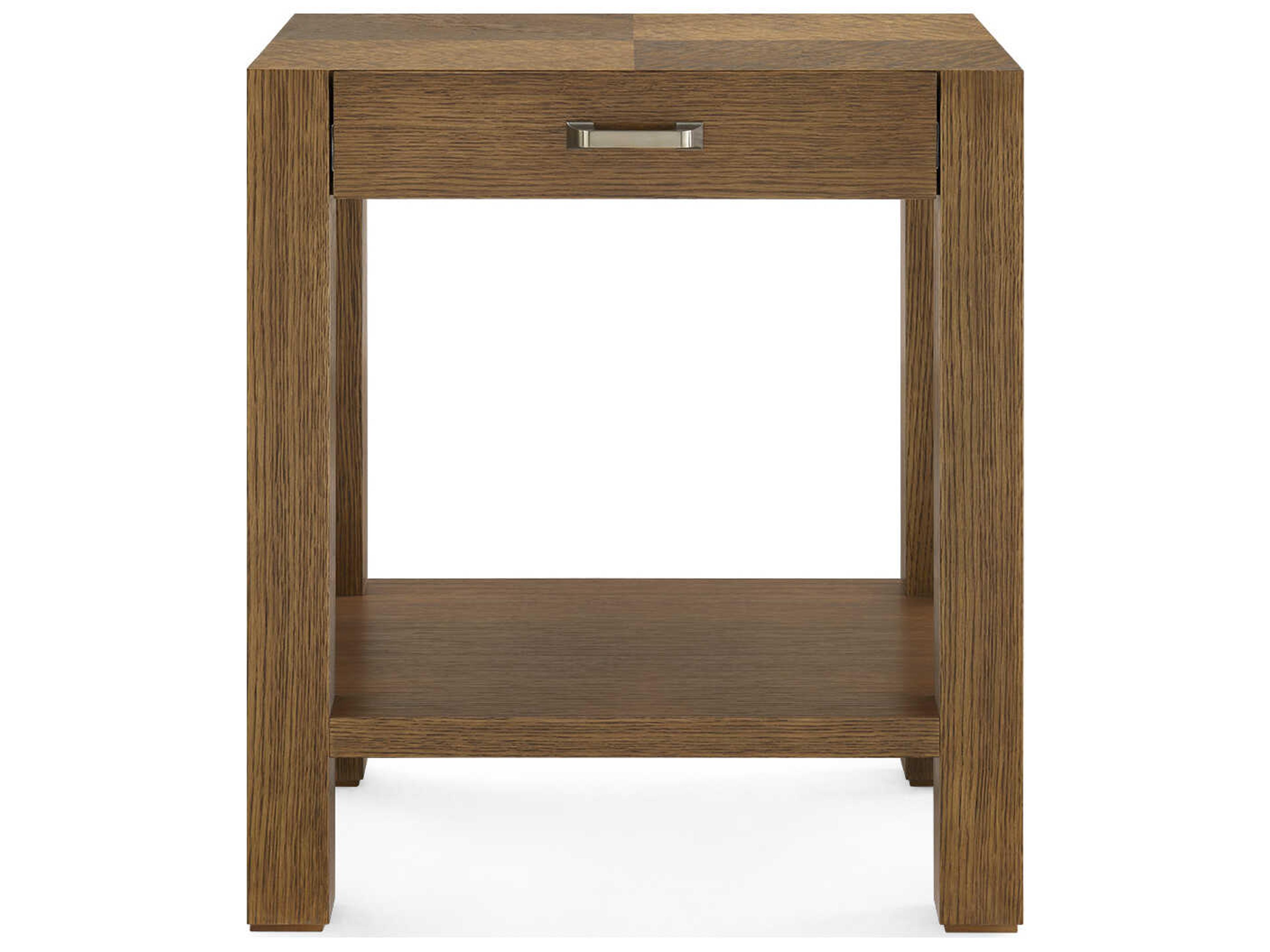 Villa & House Velma Rectangular Wood Honeyed Burl Brown End Table