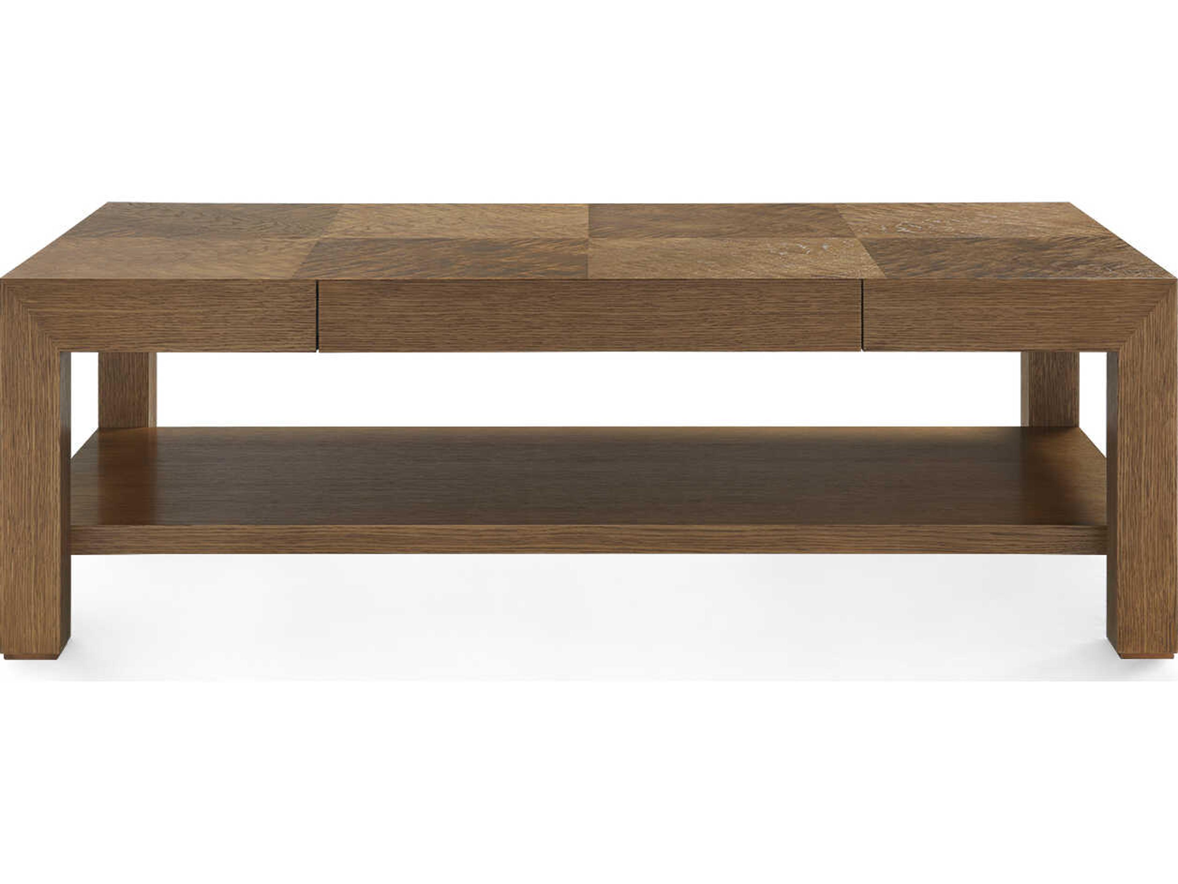 Villa & House Velma Rectangular Wood Honeyed Burl Brown Coffee Table