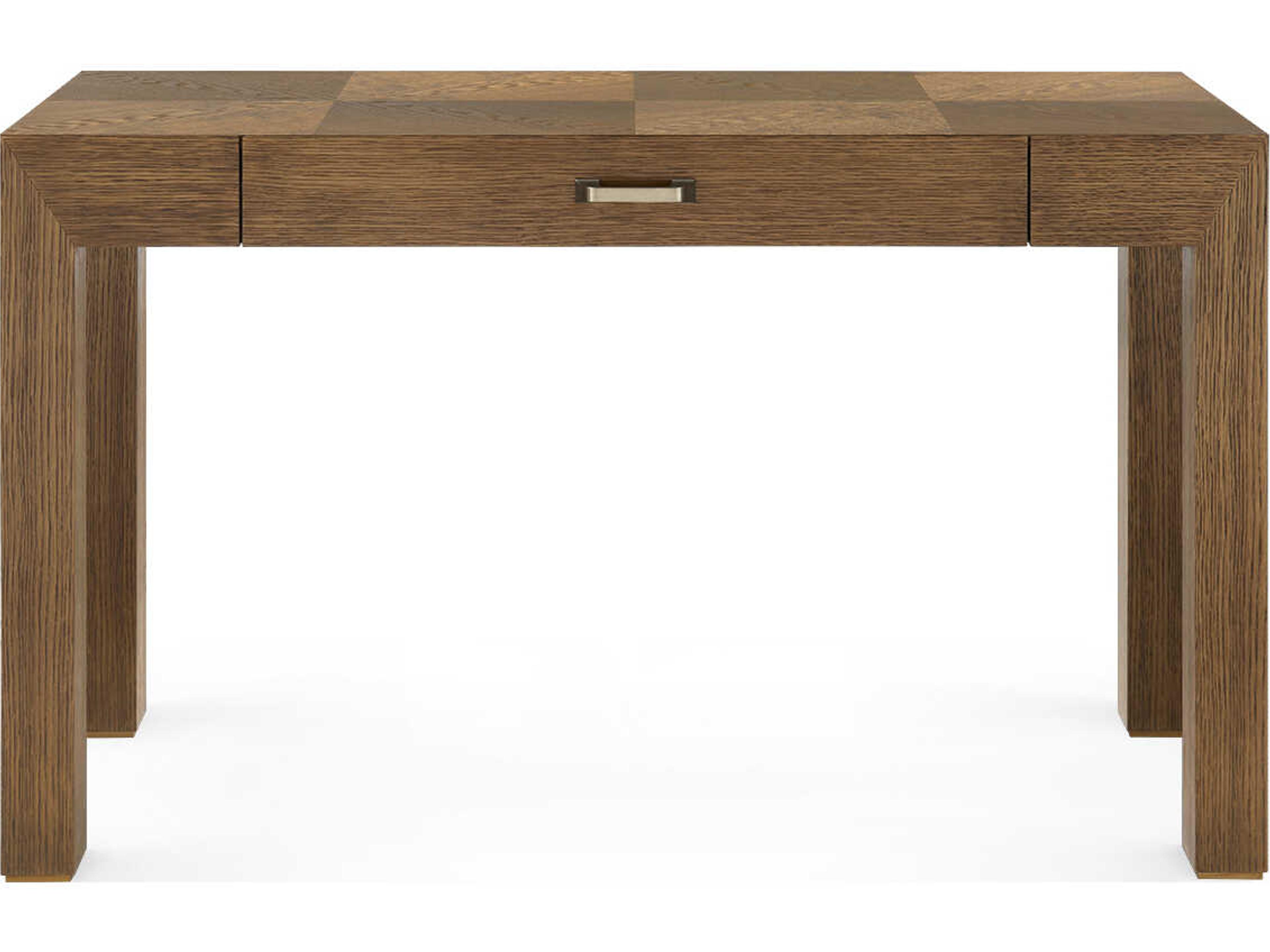 Villa & House Velma Honeyed Burl Brown Burlwood Writing Desk