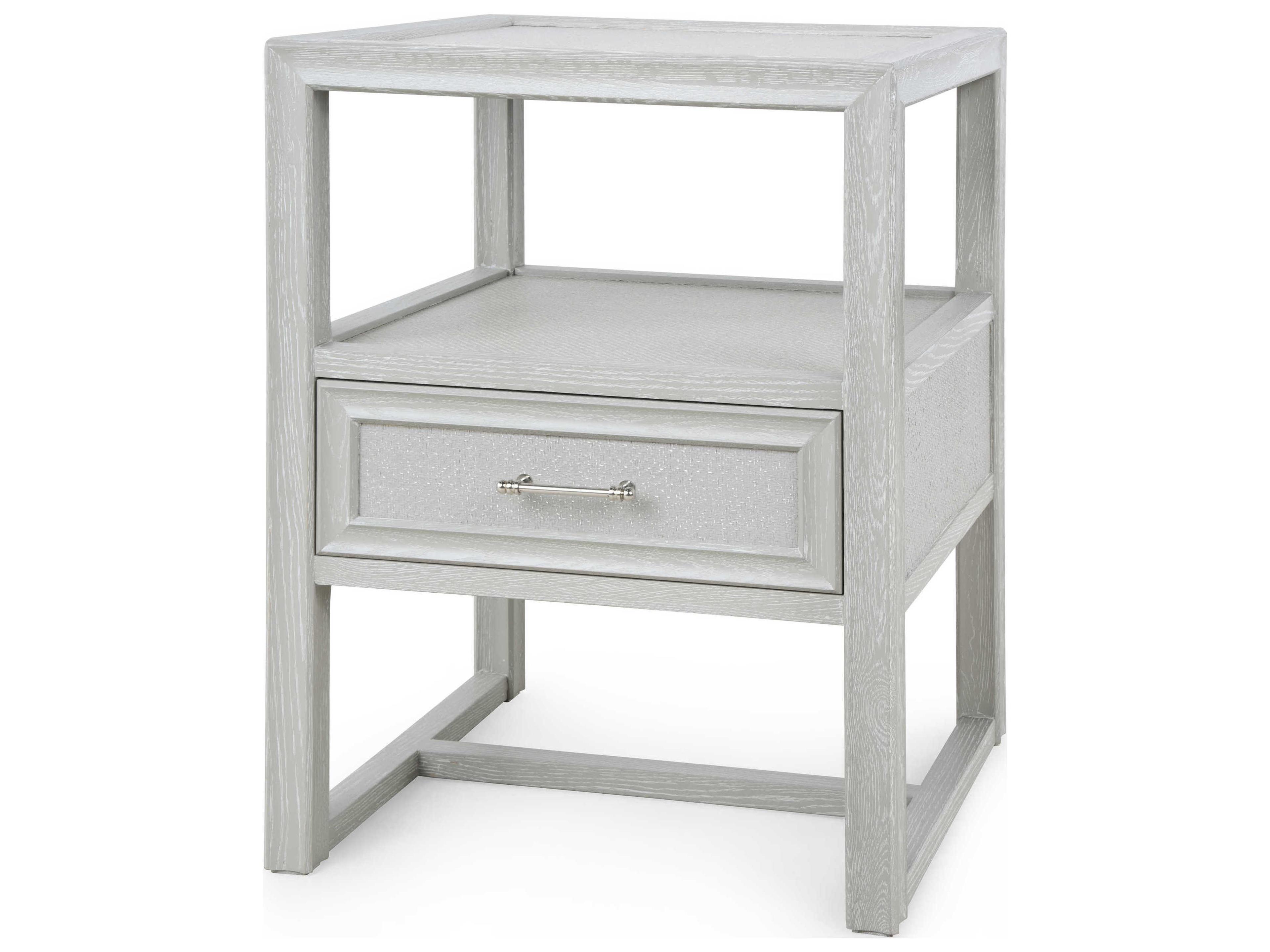 Villa & House Rectangular Wood Soft Gray End Table
