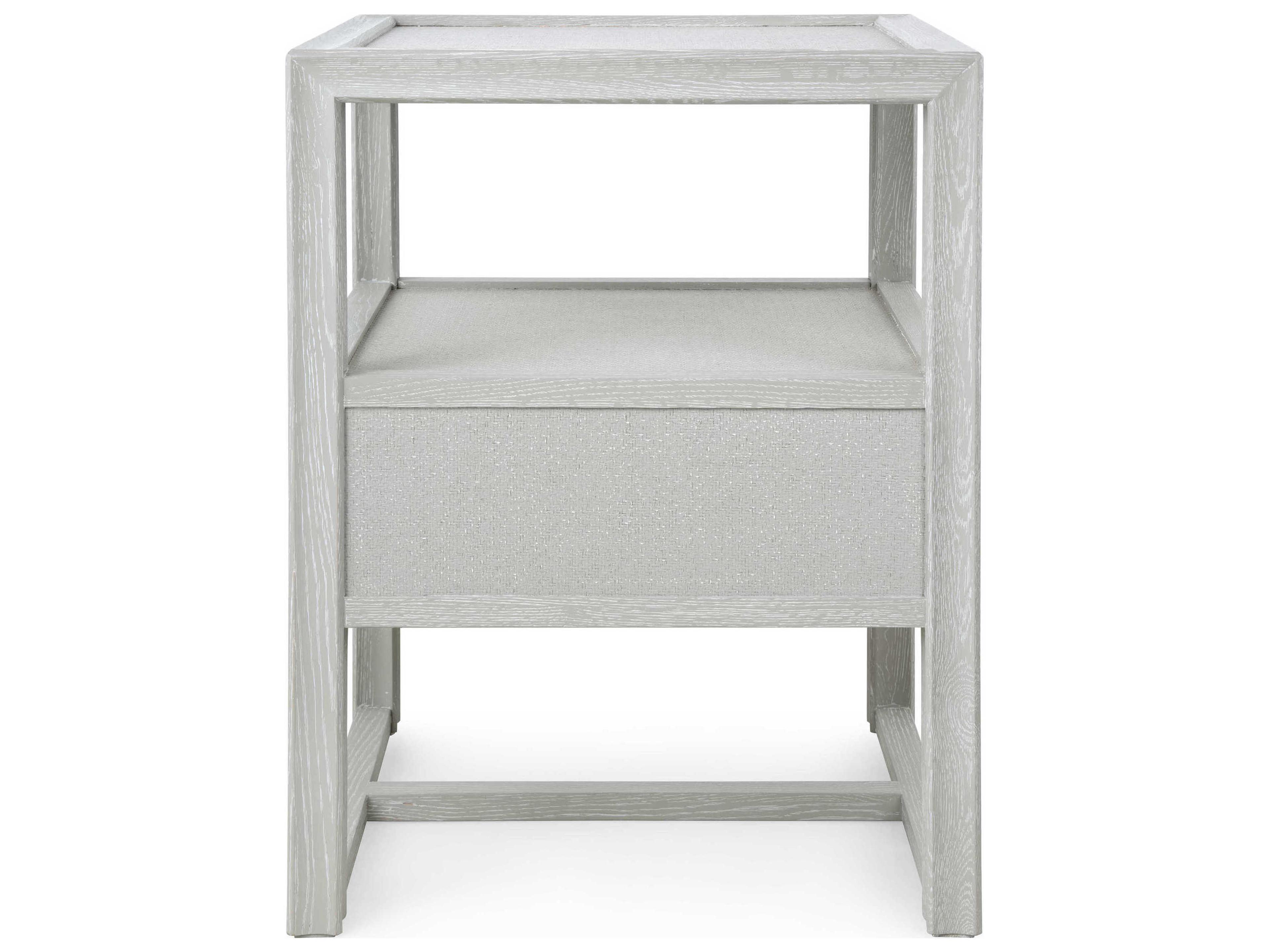 Villa & House Rectangular Wood Soft Gray End Table