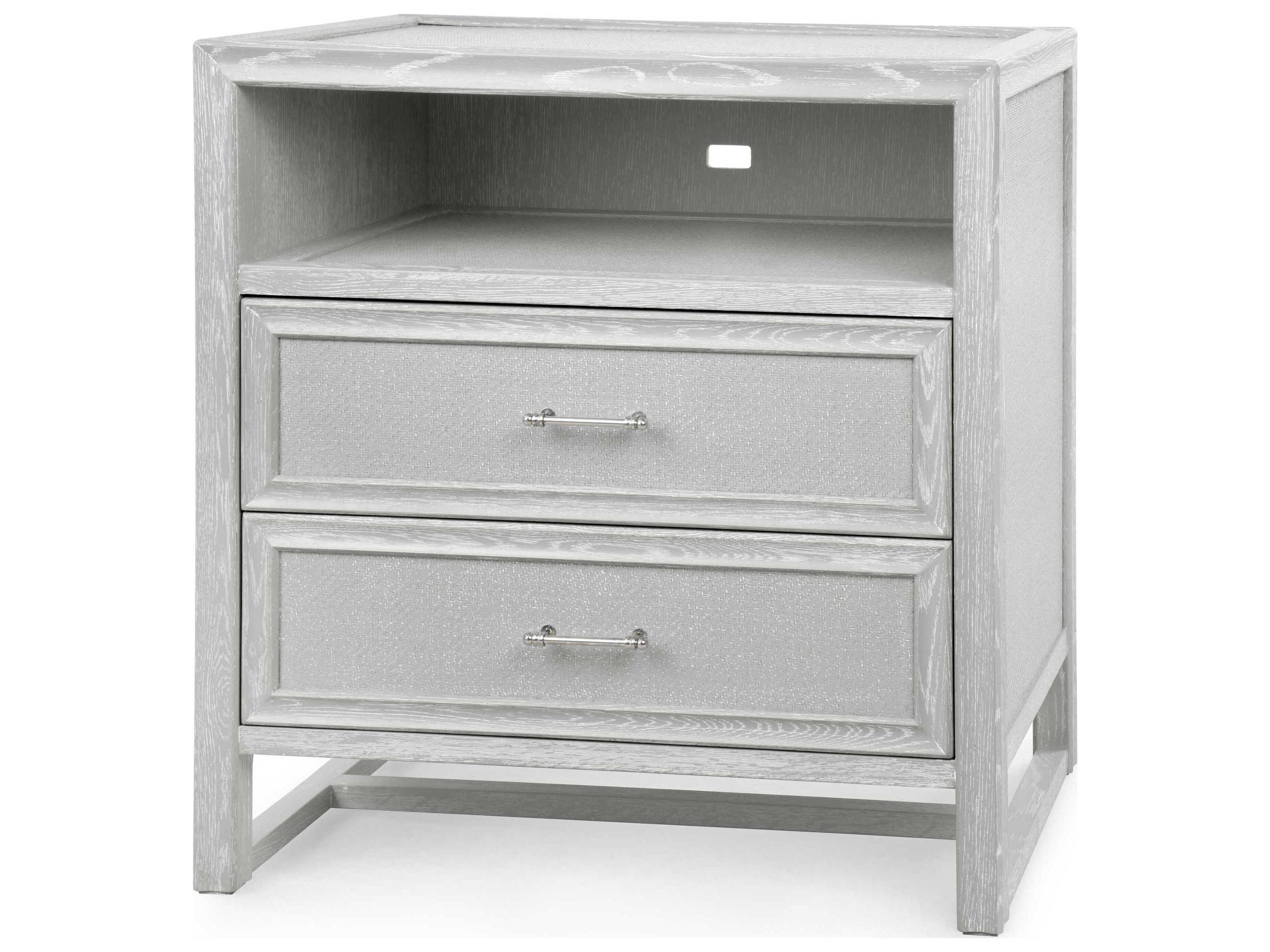 Villa & House Rectangular Wood Soft Gray End Table