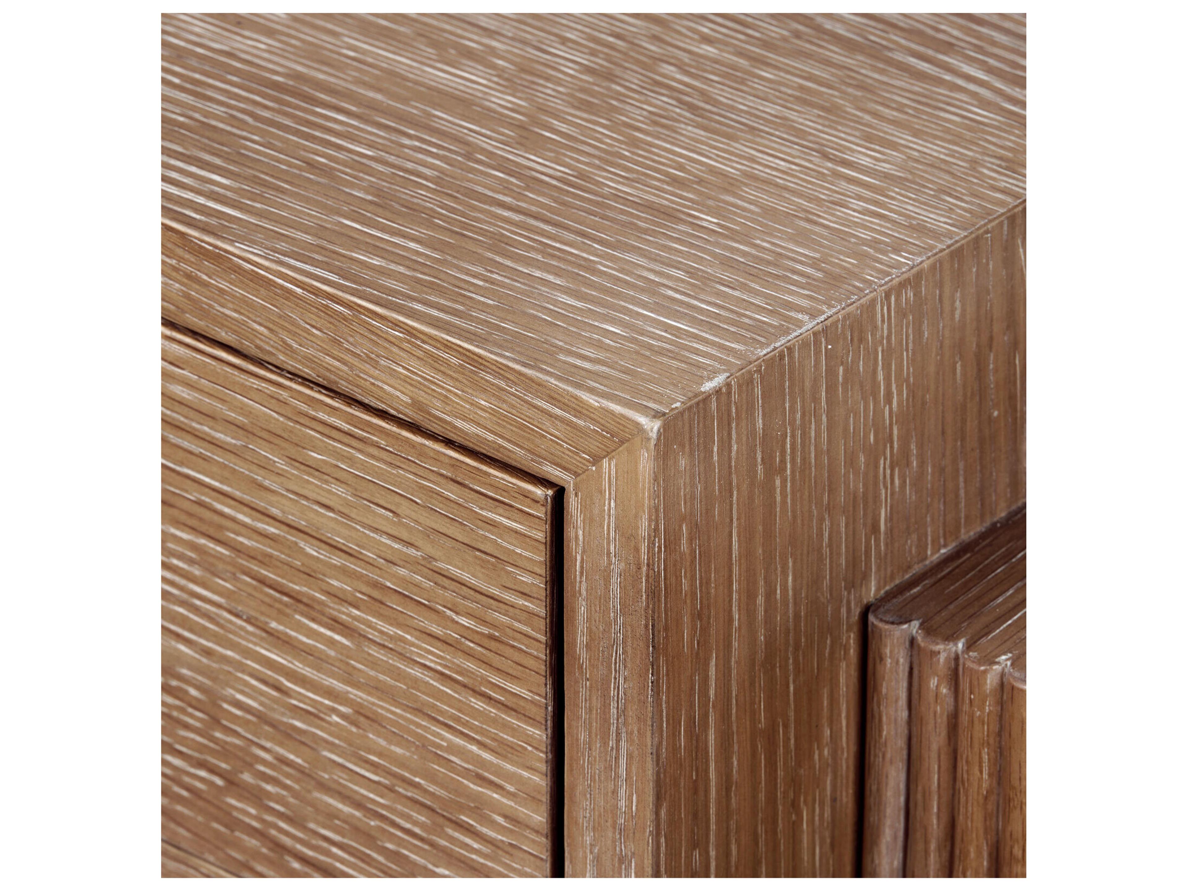 Villa & House Warren 2-Drawers Oak Wood Nightstand