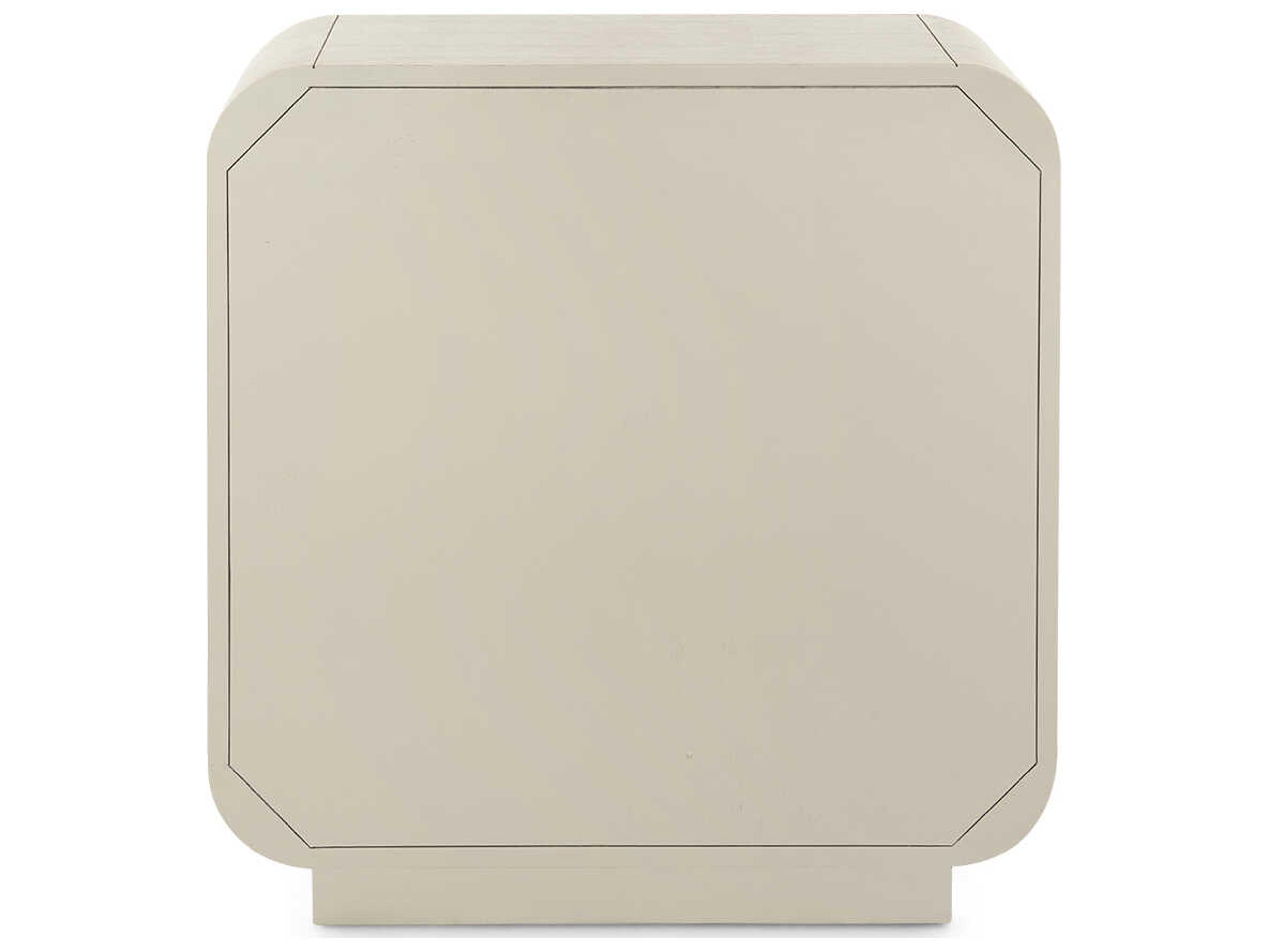 Villa & House Wyatt Rectangular Wood Sailcloth Sheen Beige End Table