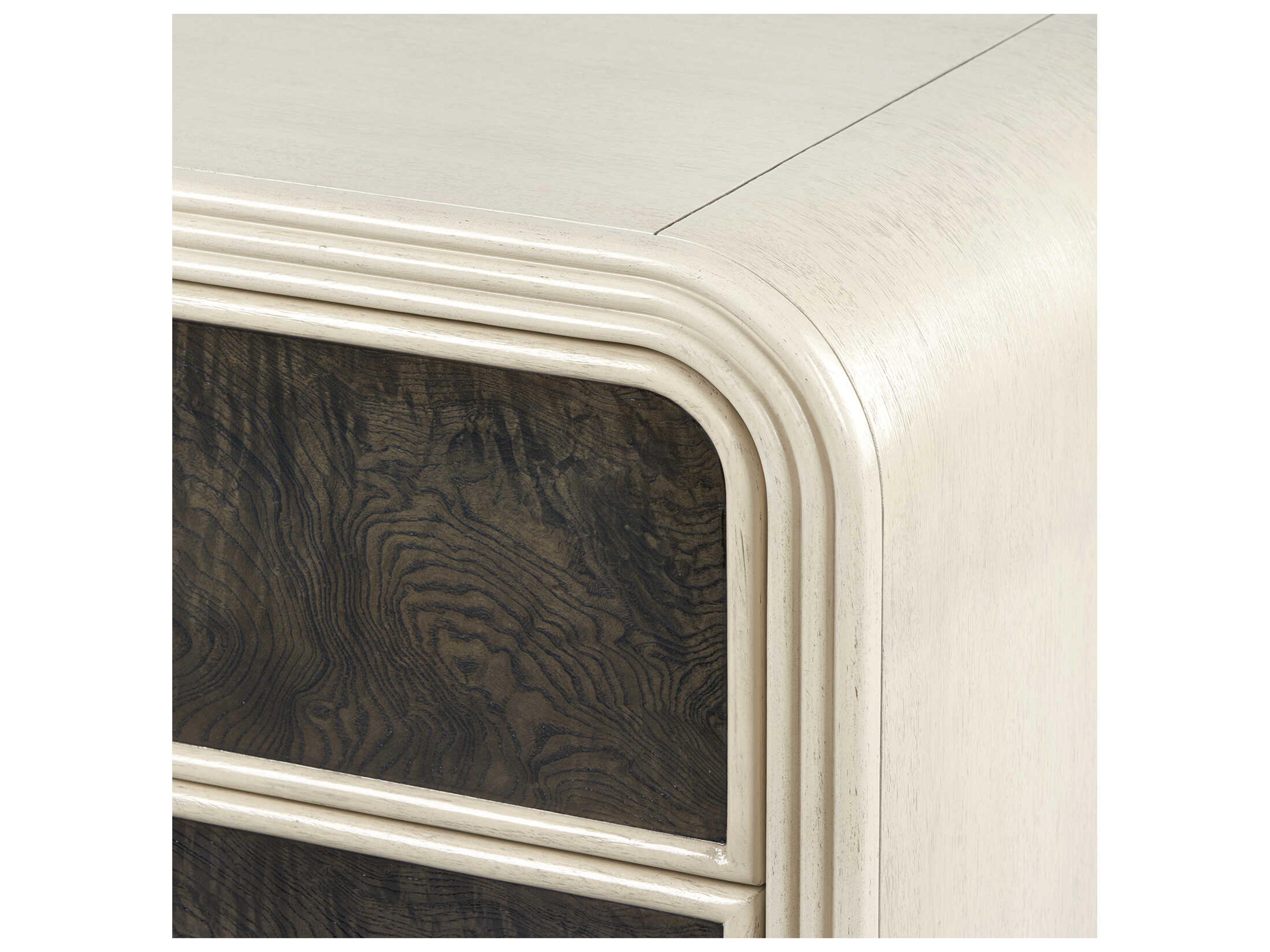 Villa & House Wyatt Rectangular Wood Sailcloth Sheen Beige End Table