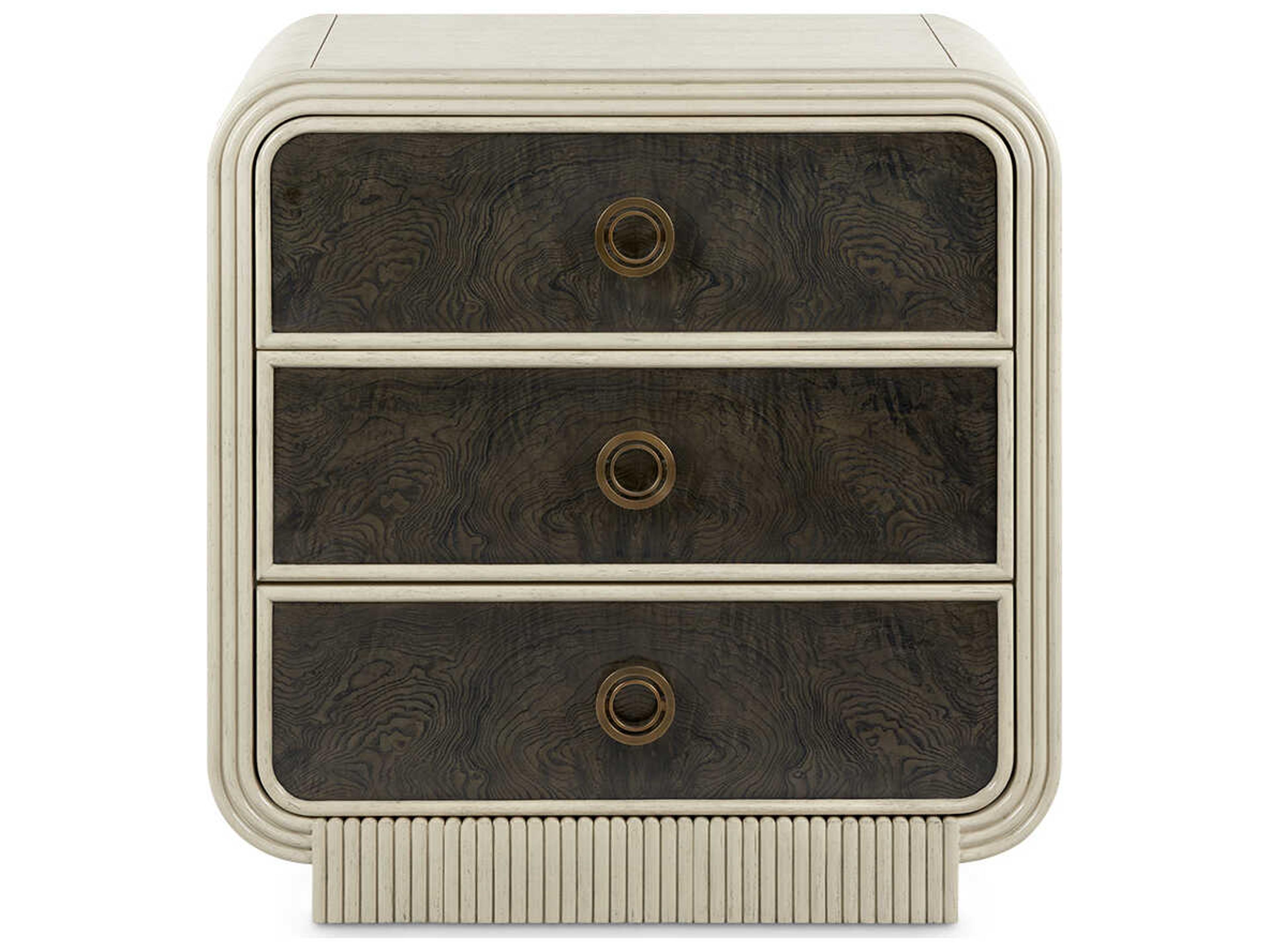 Villa & House Wyatt Rectangular Wood Sailcloth Sheen Beige End Table