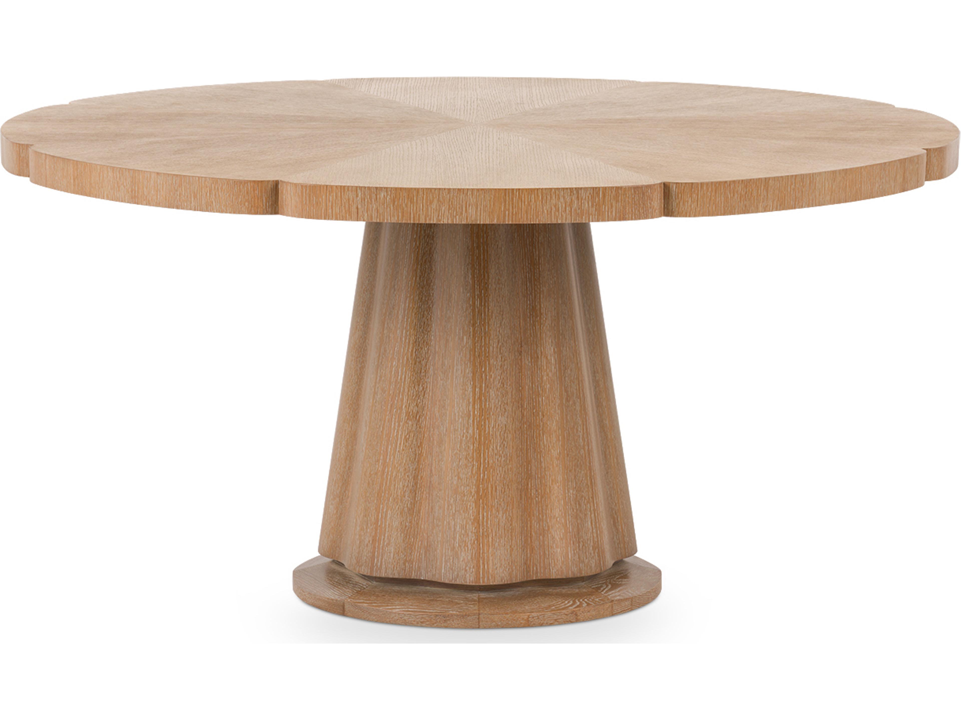 York Round Wood Almond Dining Table