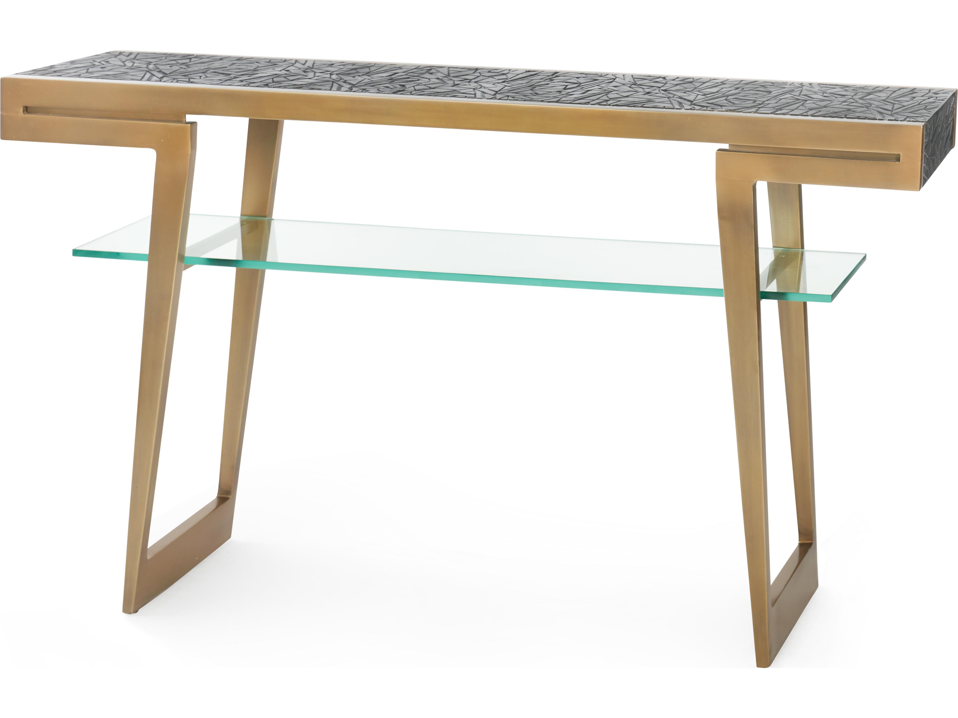 Zelda Rectangular Glass End Table