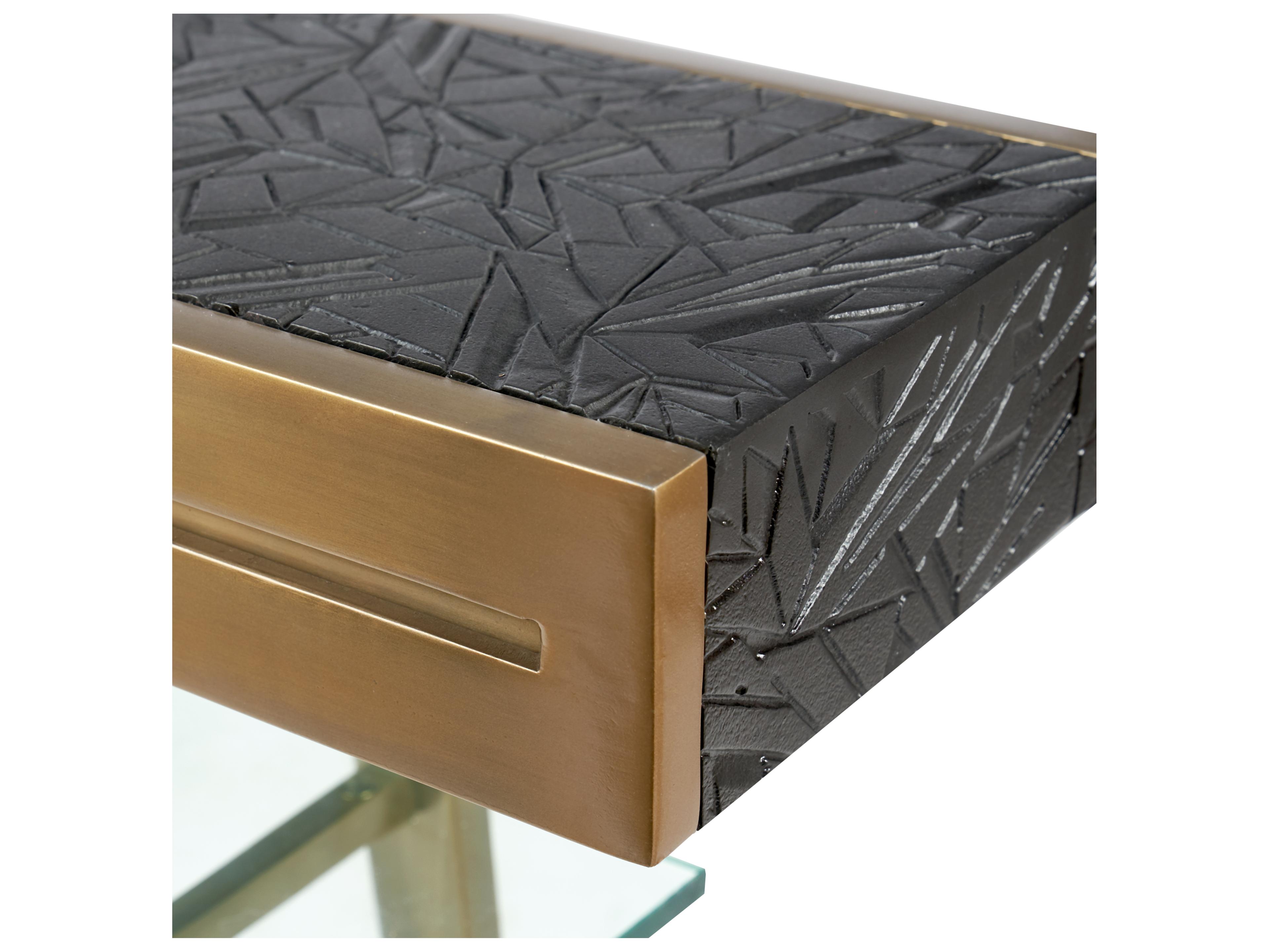 Villa & House Zelda Rectangular Glass End Table