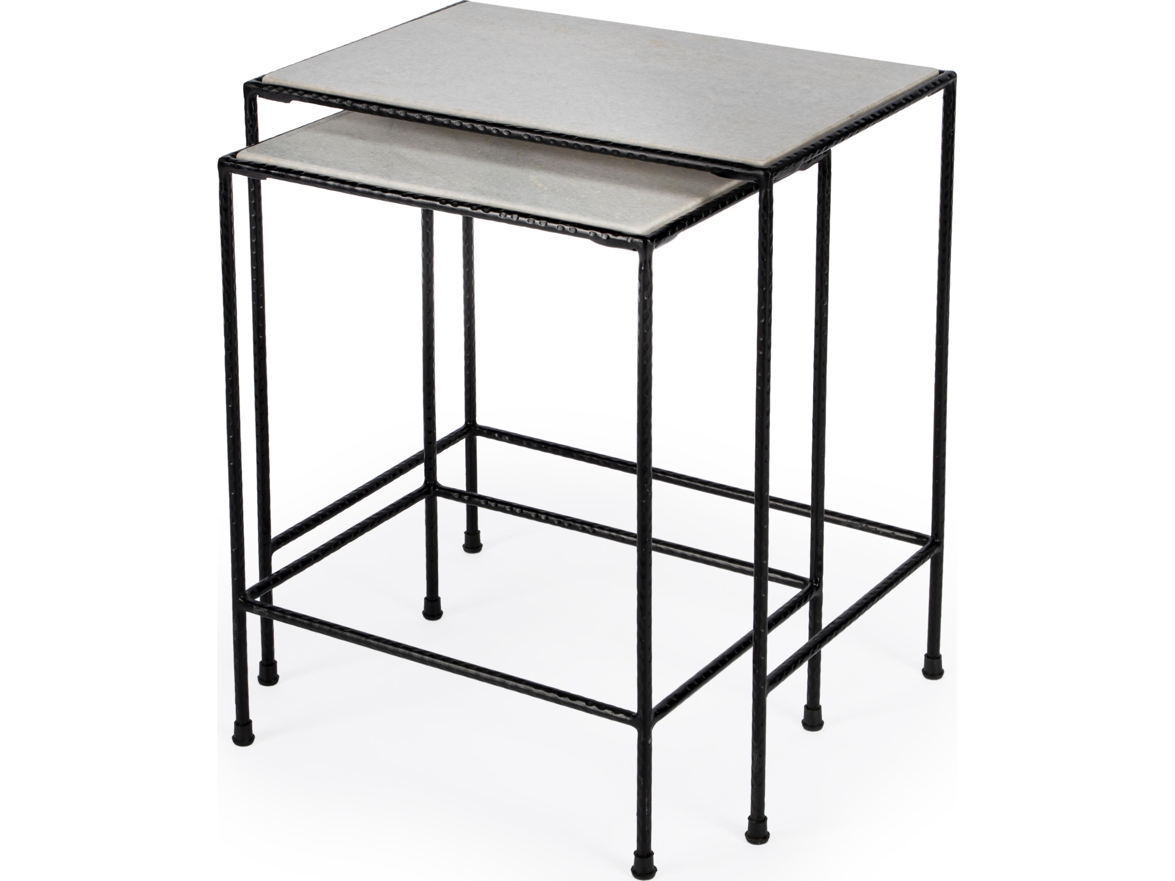 Carrera Metal Rectangular End Table