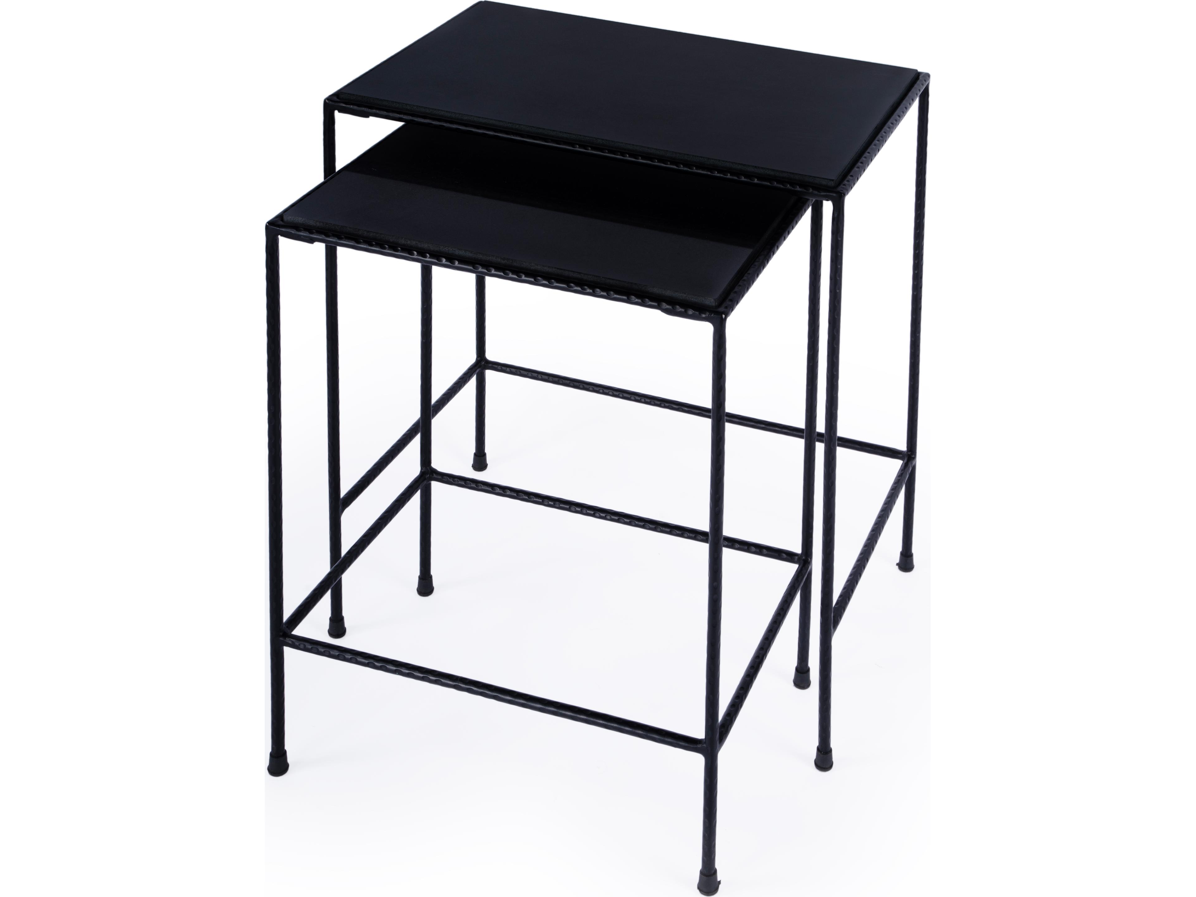 Carrera Metal Rectangular End Table