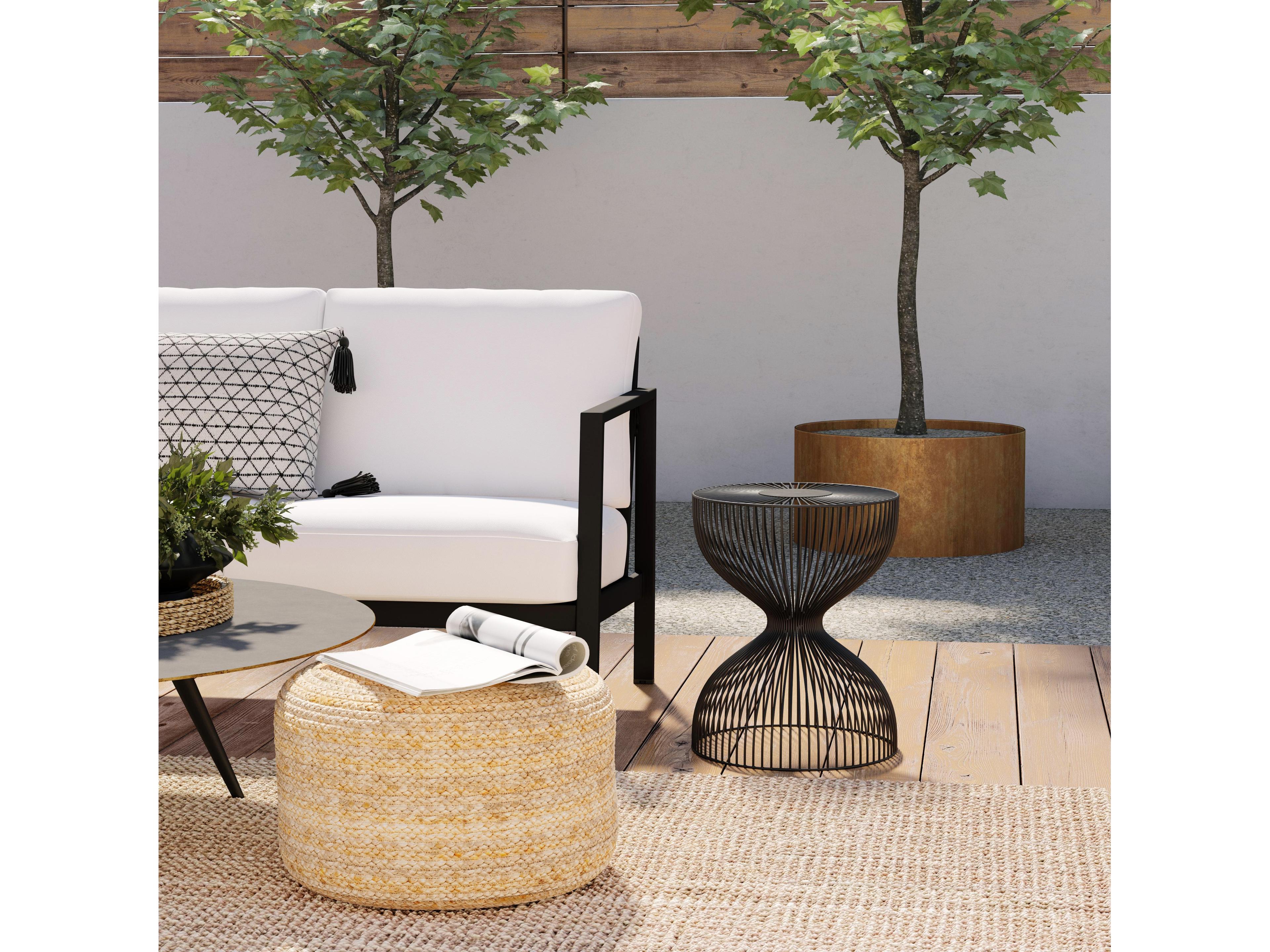 Butler Outdoor Nicola Metal Round End Table