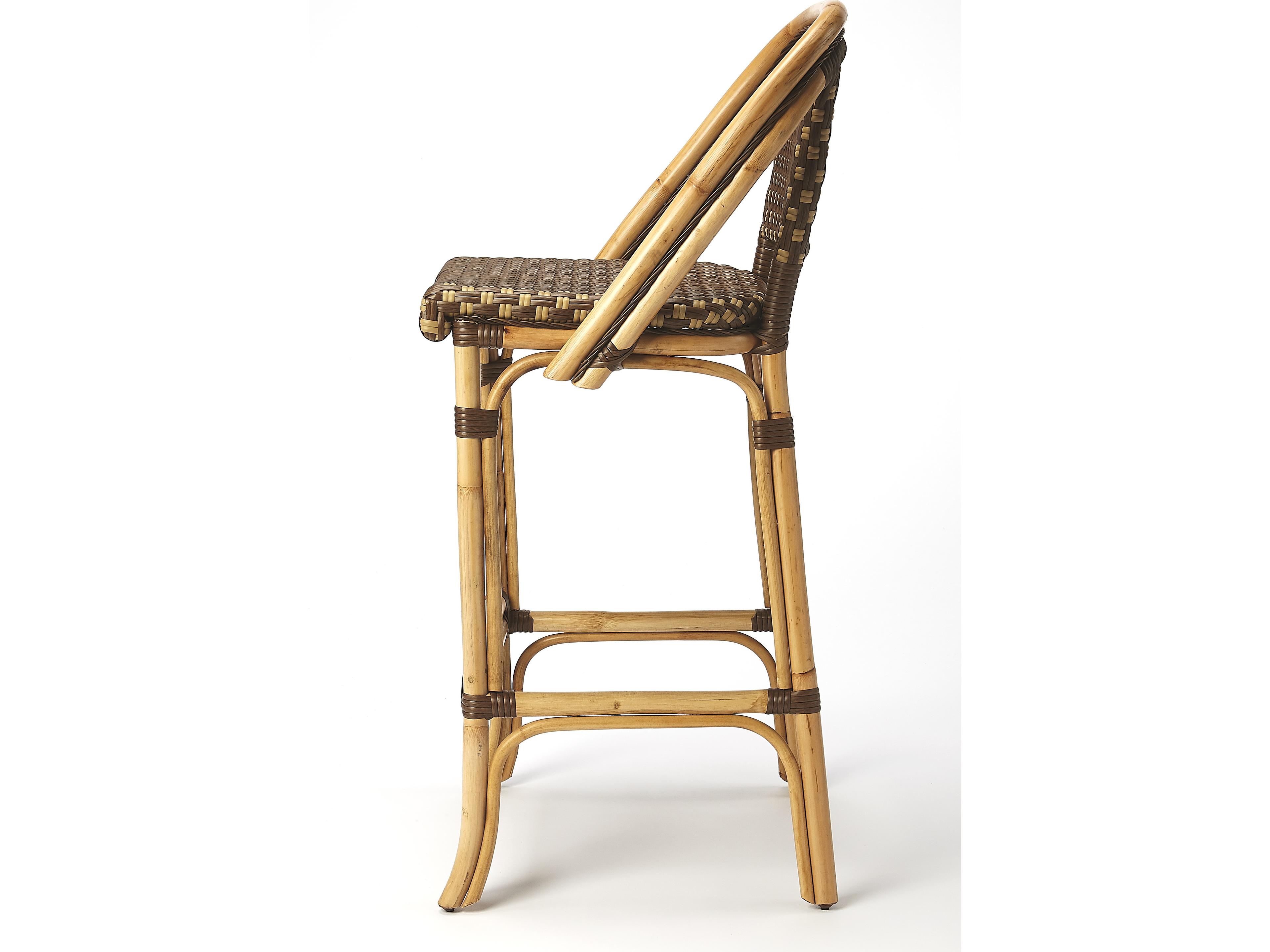 Butler Outdoor Lila Wicker Bar Stool