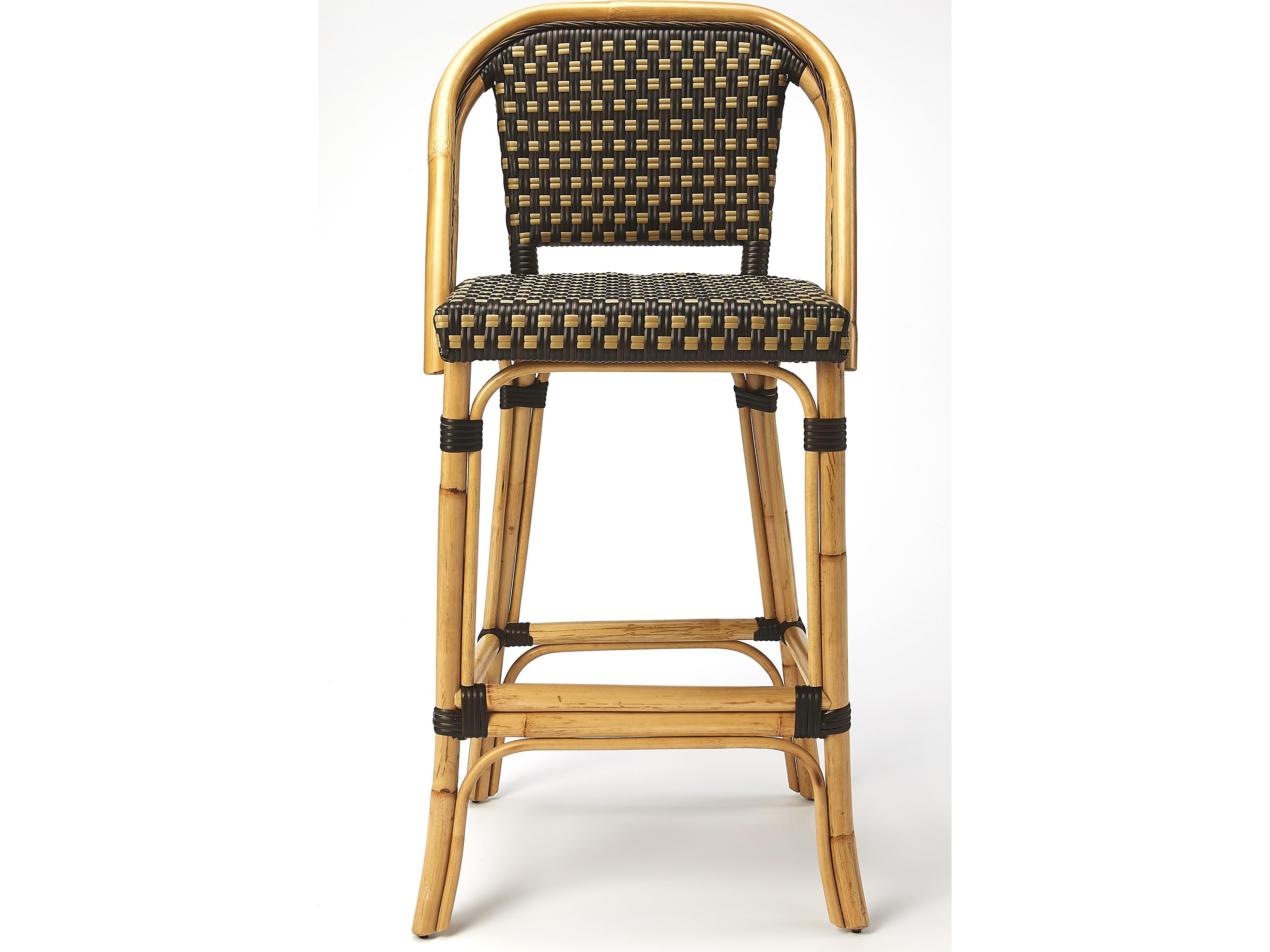 Butler Outdoor Lila Wicker Bar Stool