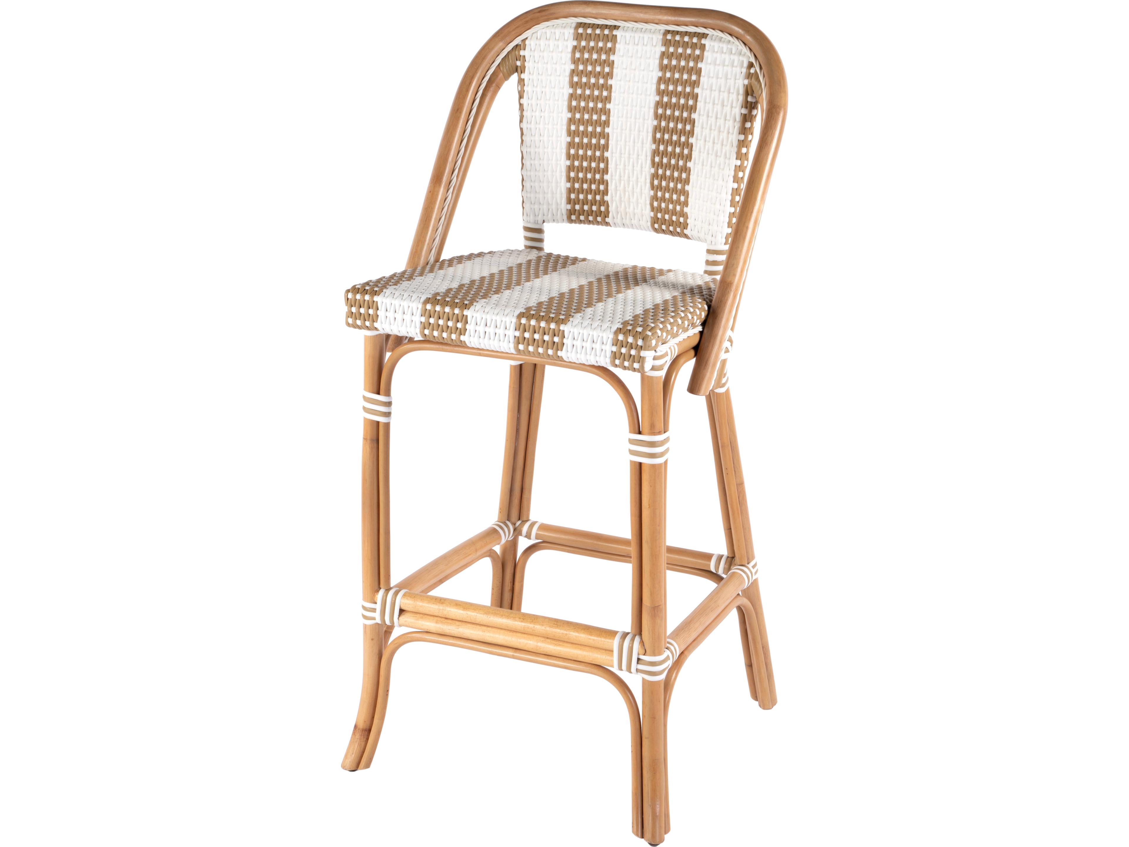 Lila Wicker Bar Stool