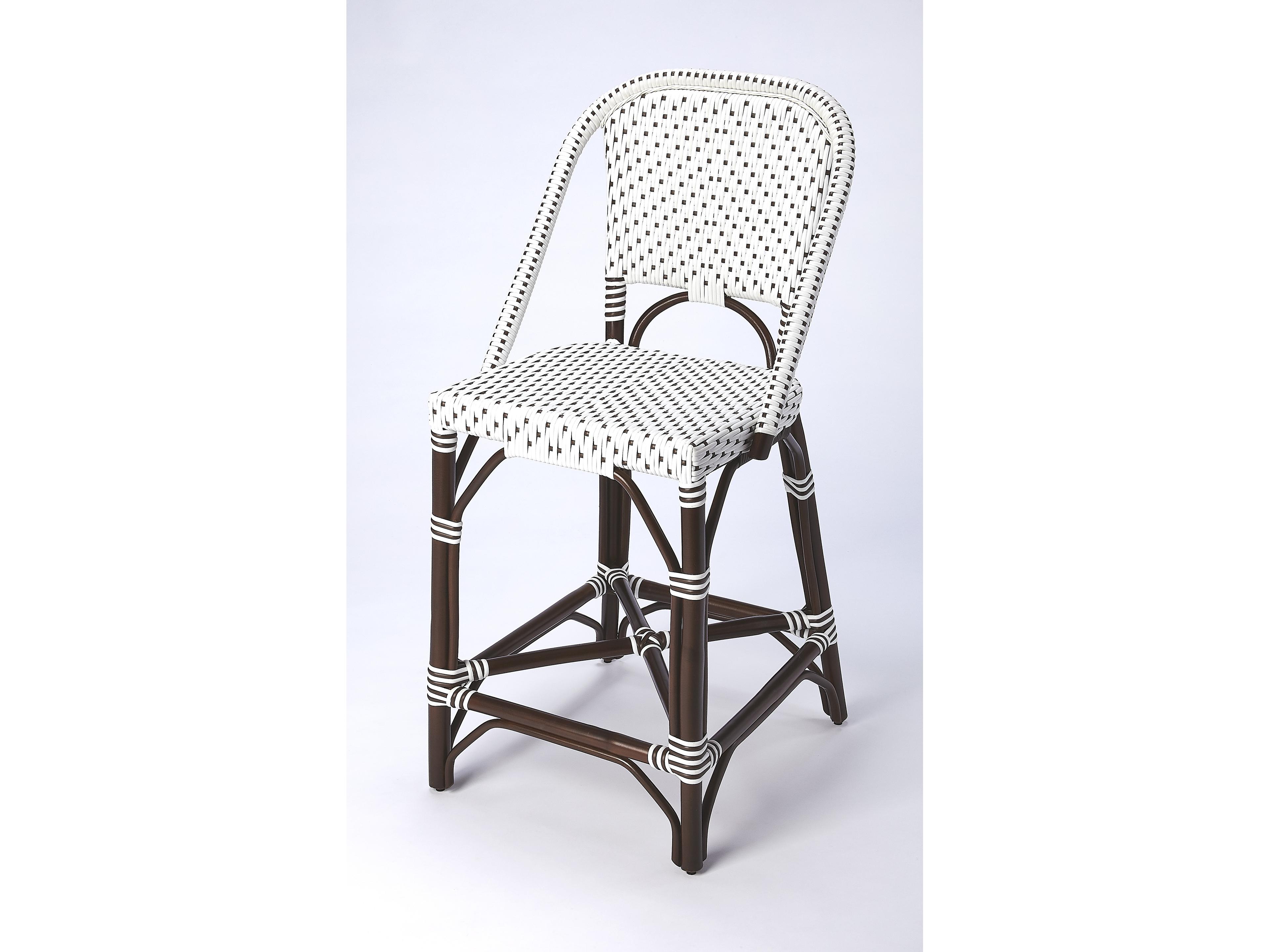 Solstice Polypropylene Wicker Counter Stool