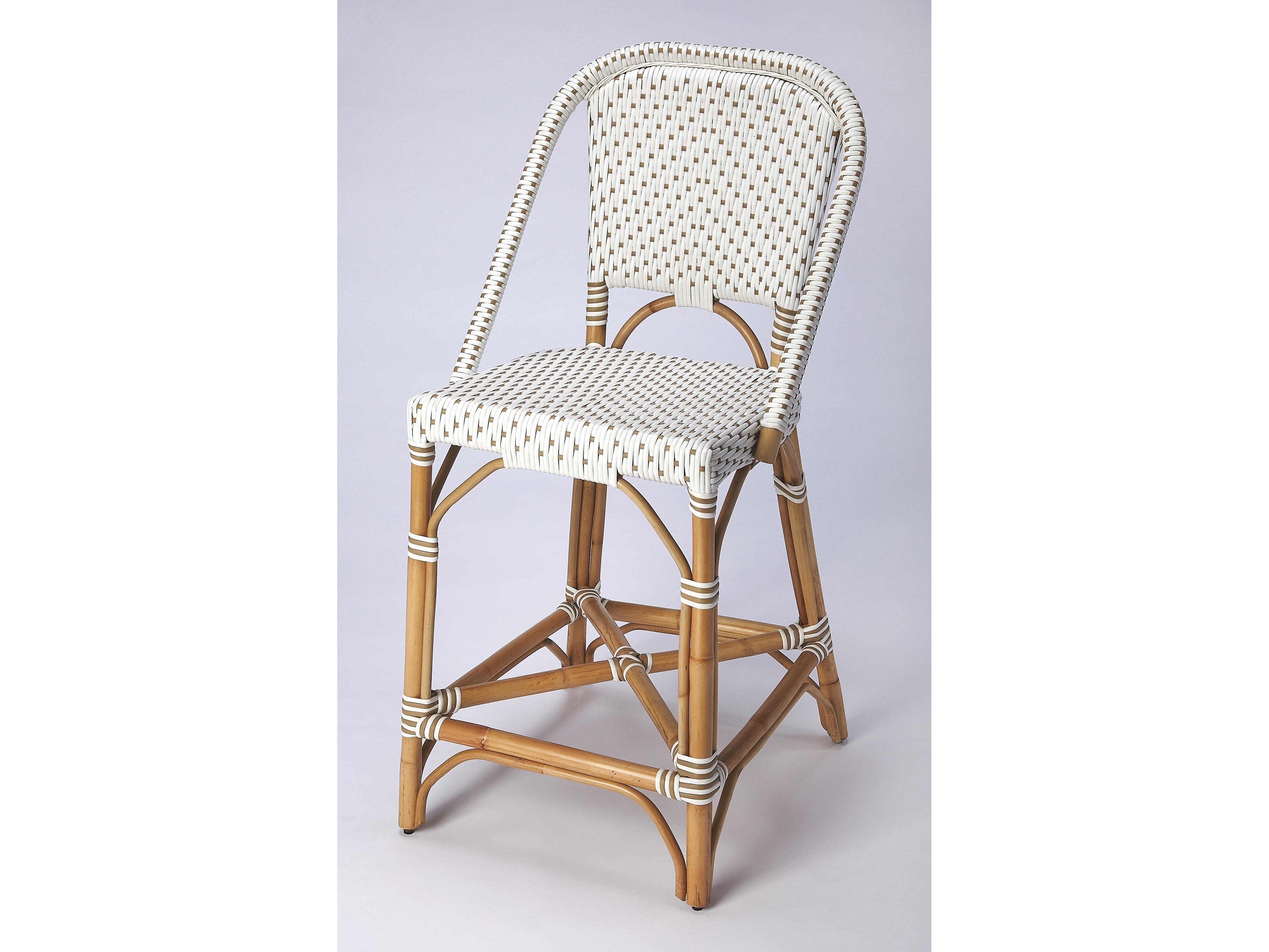 Solstice Polypropylene Wicker Counter Stool