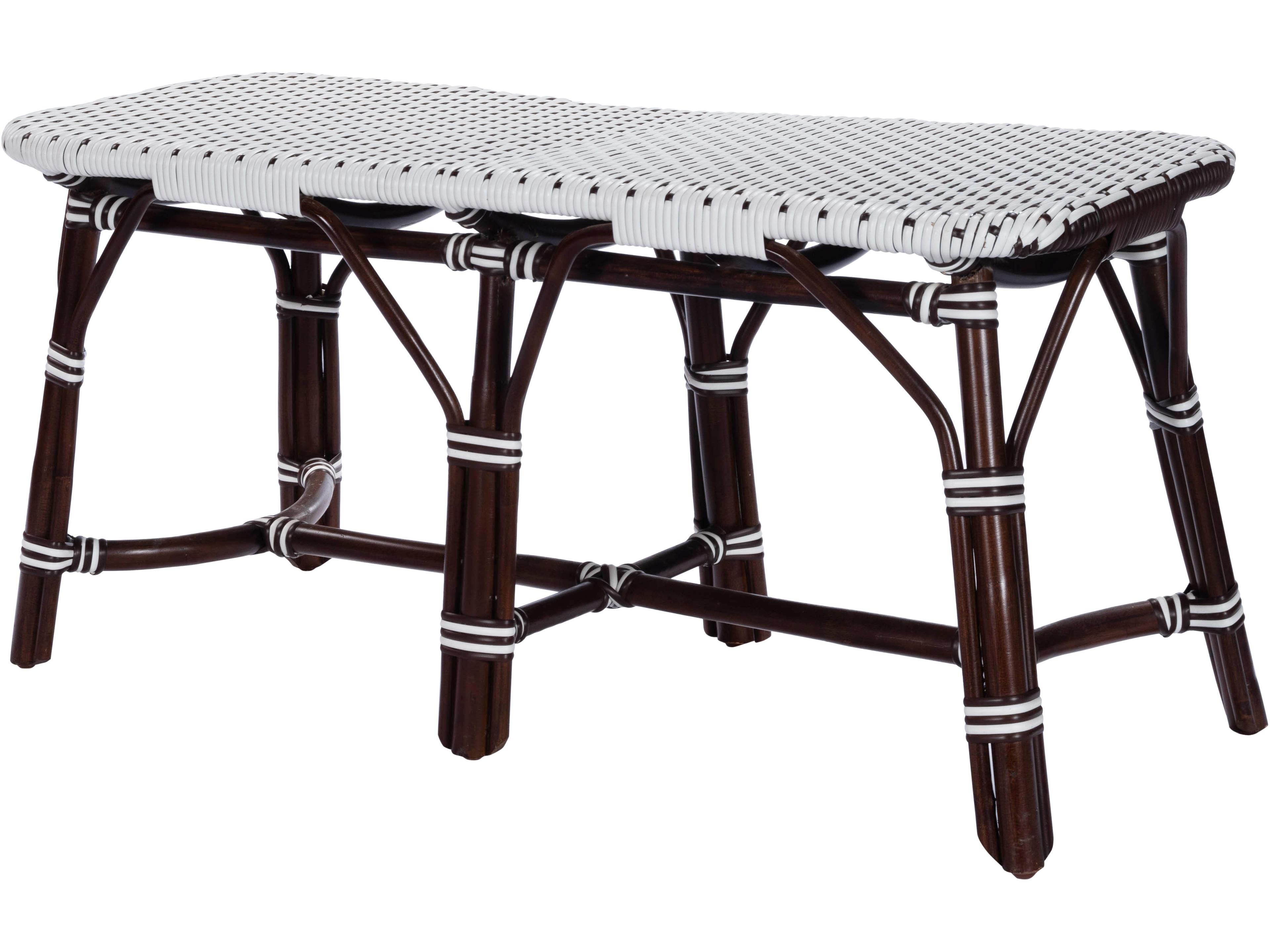 Marcella Polypropylene Wicker Bench