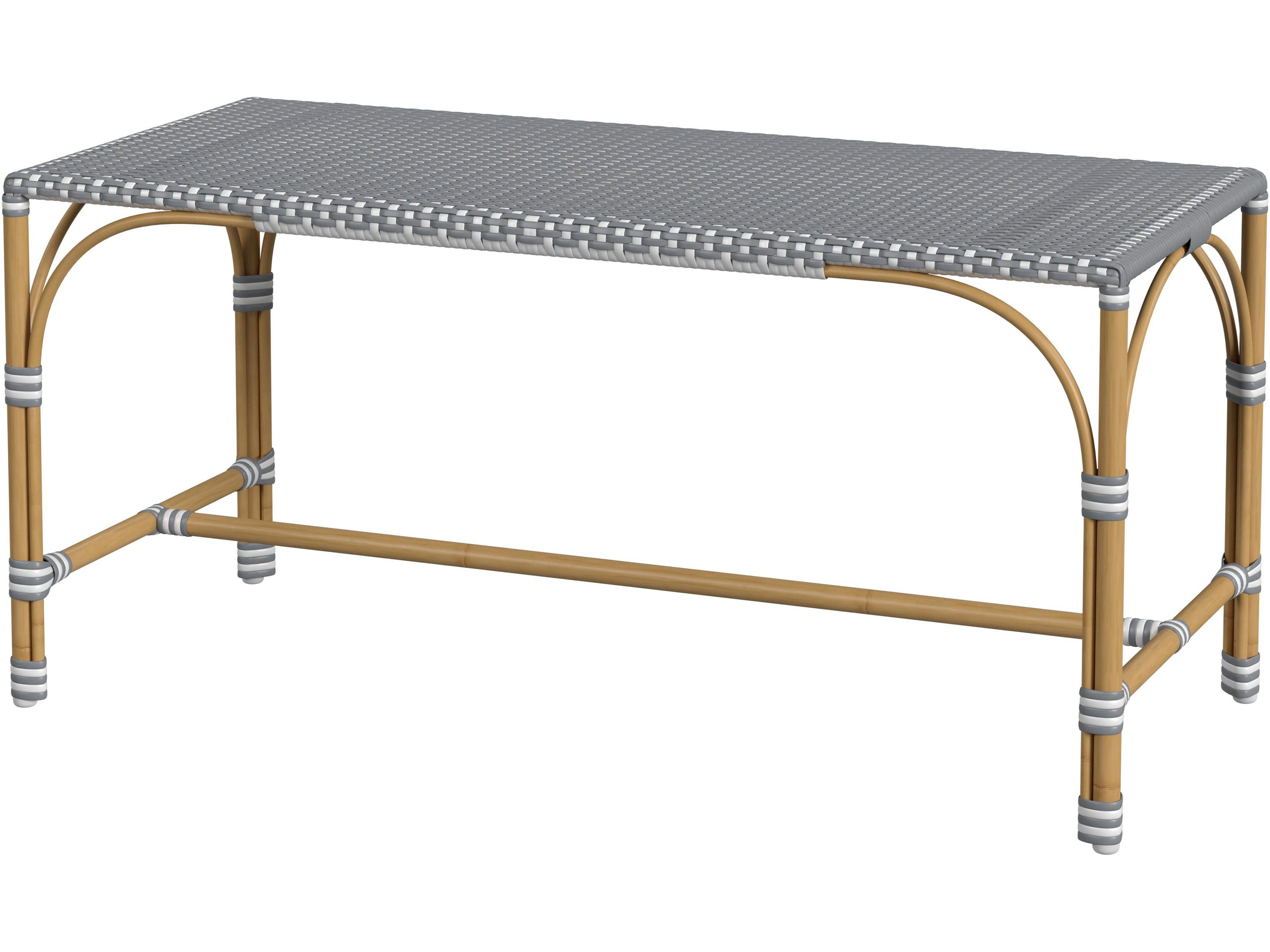 Tobias Aluminum Wicker Bench