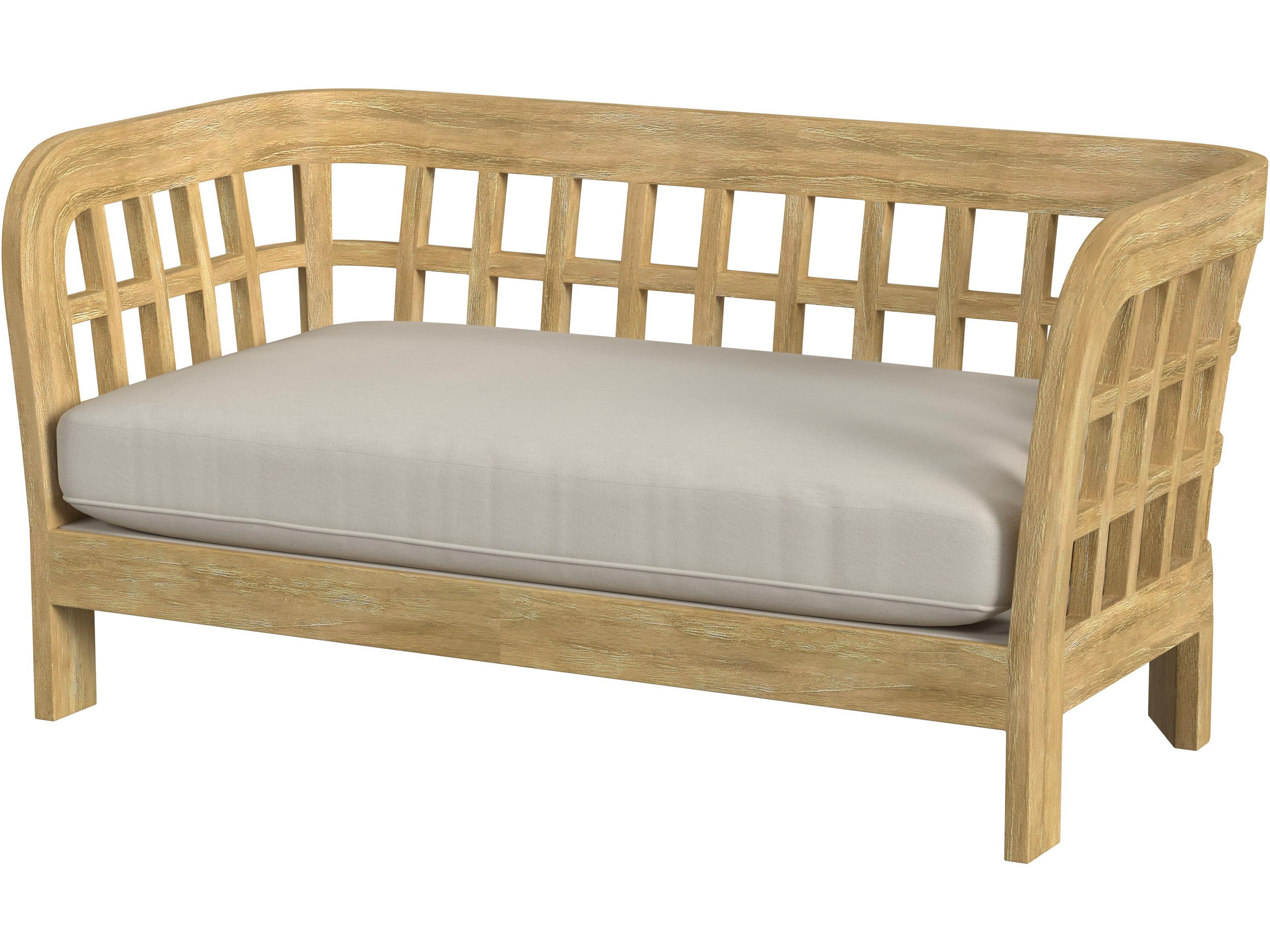 Monhegan Teak Cushion Loveseat