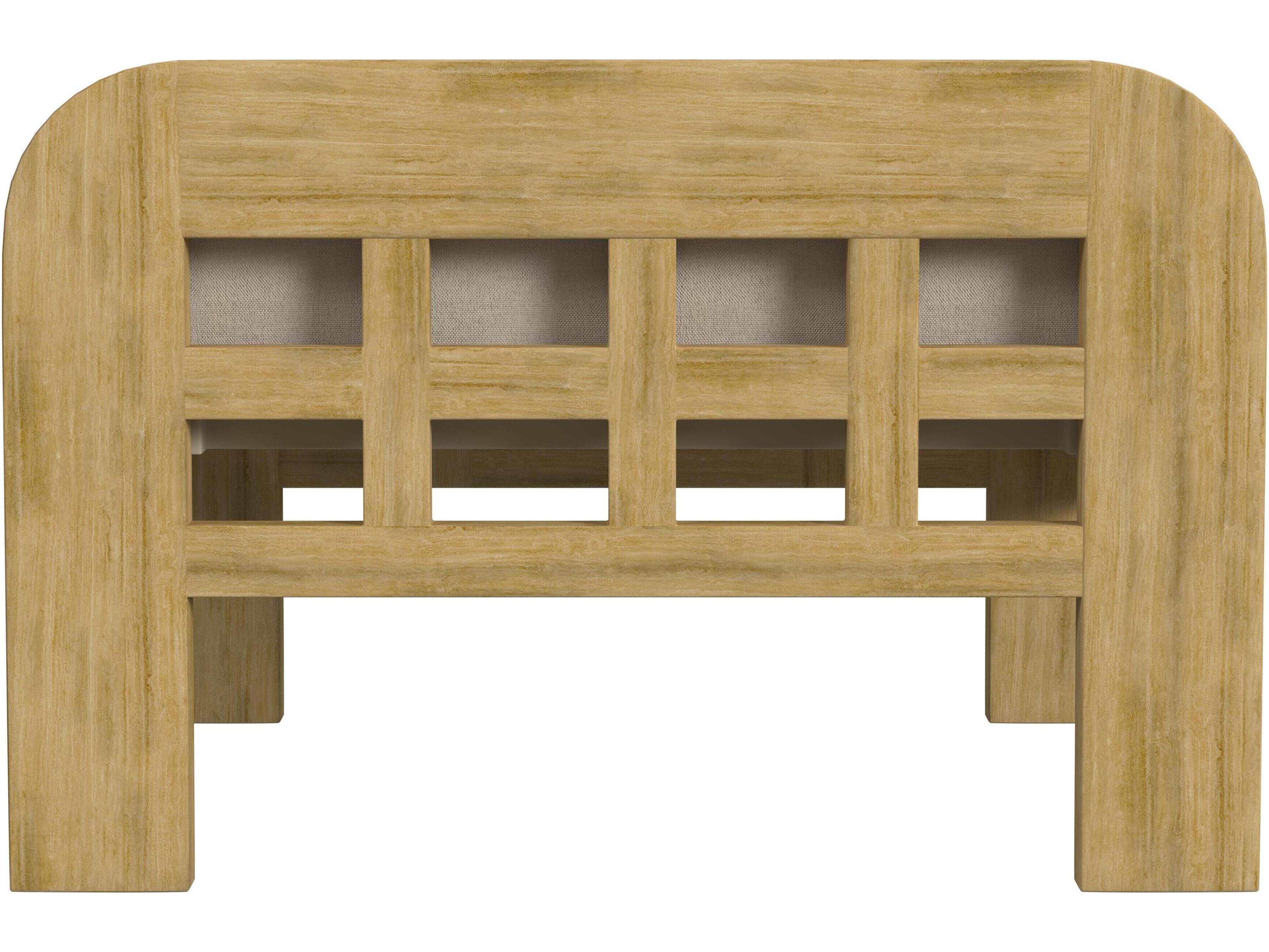 Butler Outdoor Monhegan Teak Cushion Ottoman