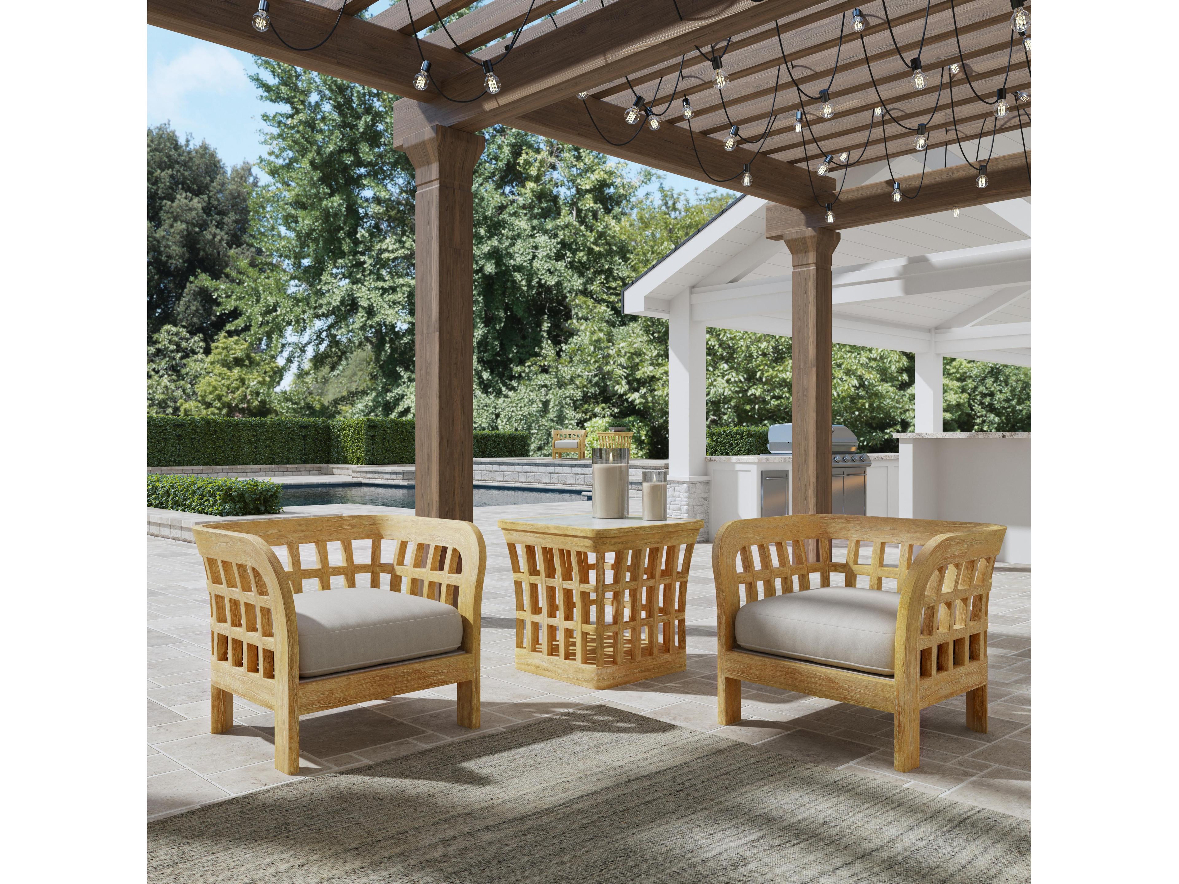 Butler Outdoor Monhegan Teak Square End Table