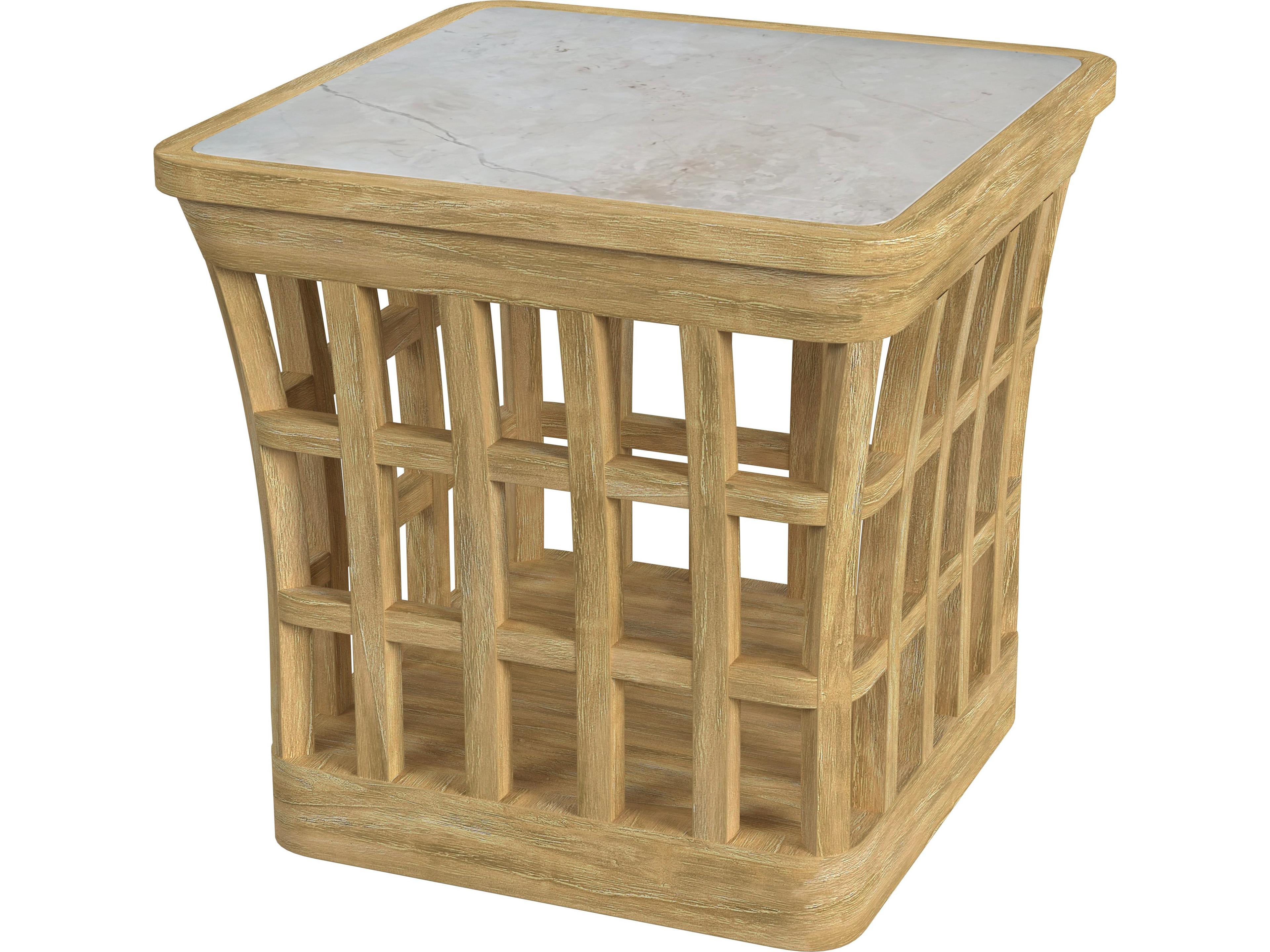 Monhegan Teak Square End Table