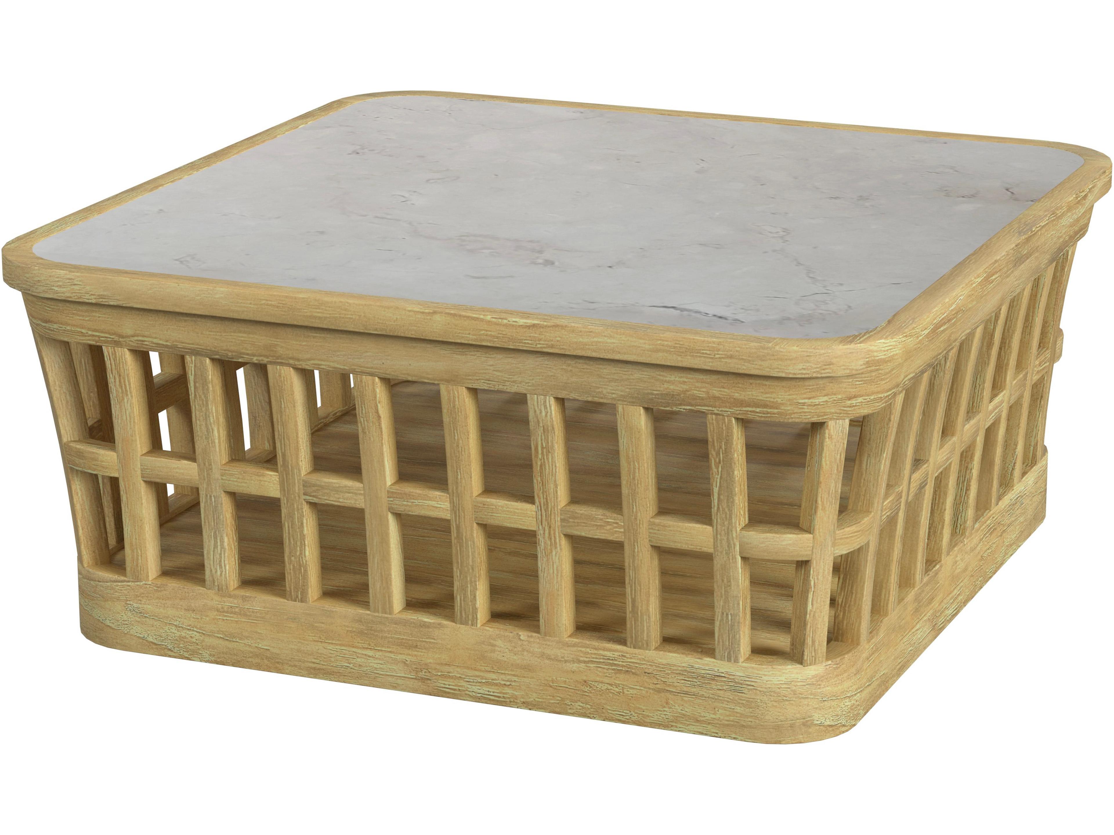 Monhegan Teak Square Coffee Table