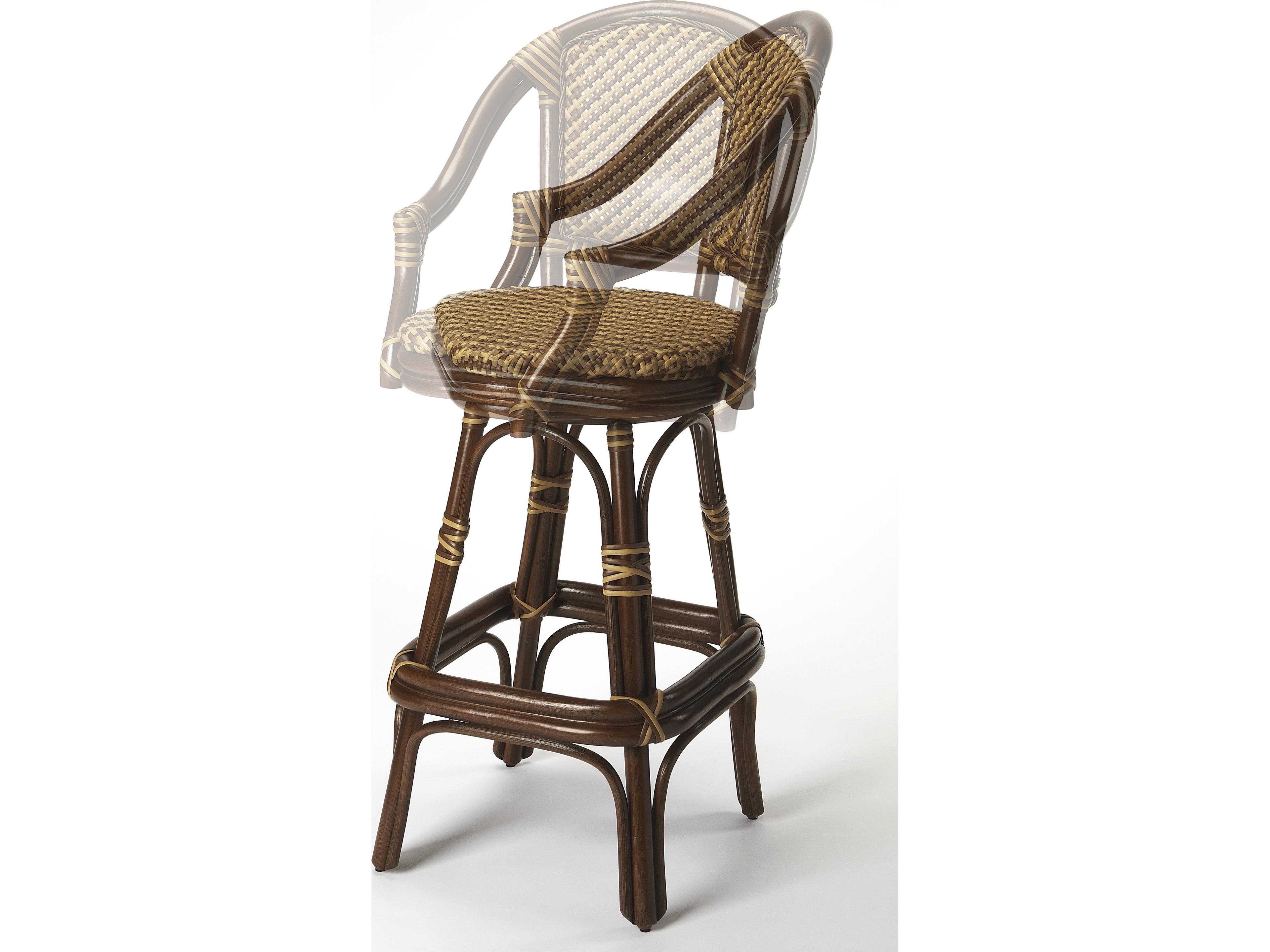 Butler Outdoor Renata Aluminum Wicker Bar Stool