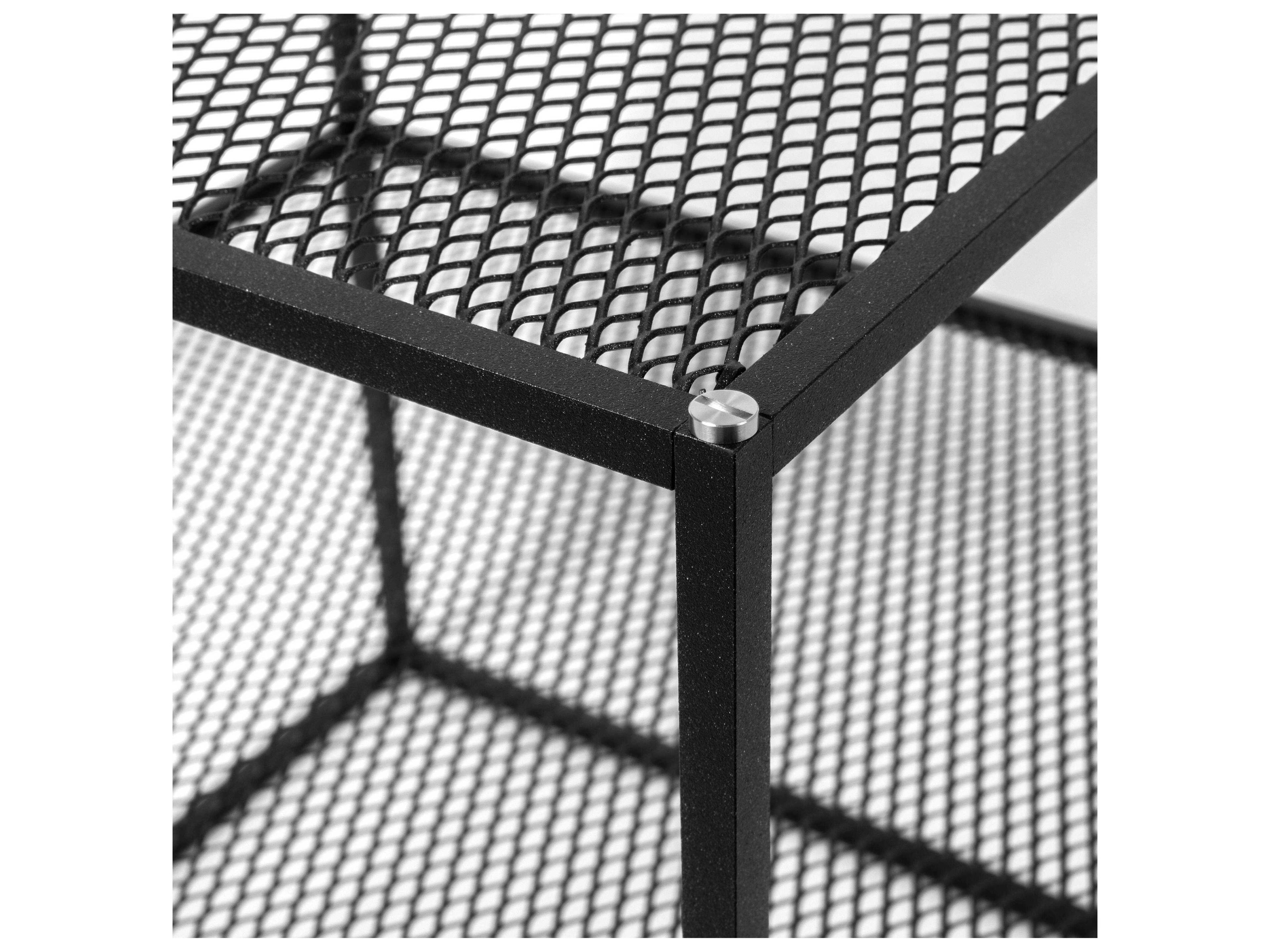 Buster + Punch Meshed Square Steel Black End Table