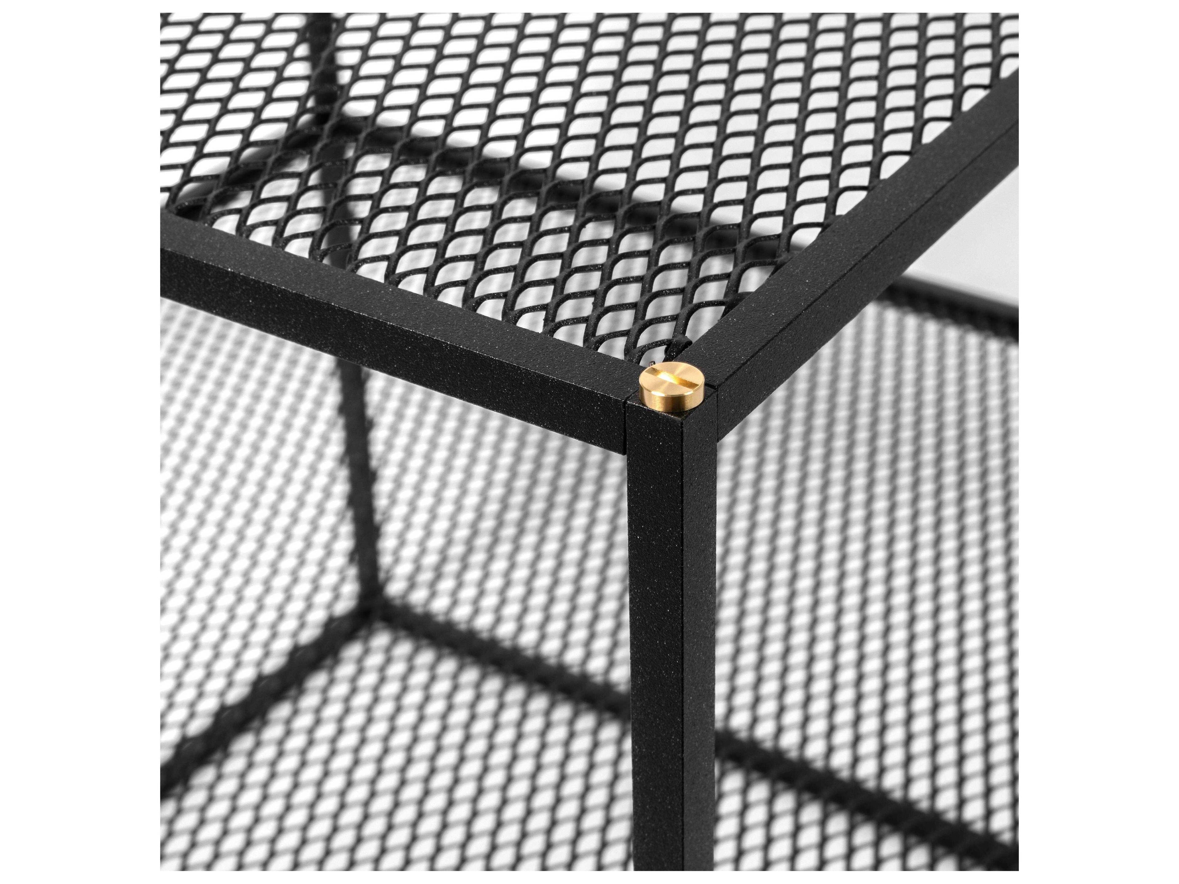 Buster + Punch Meshed Square Steel Black End Table