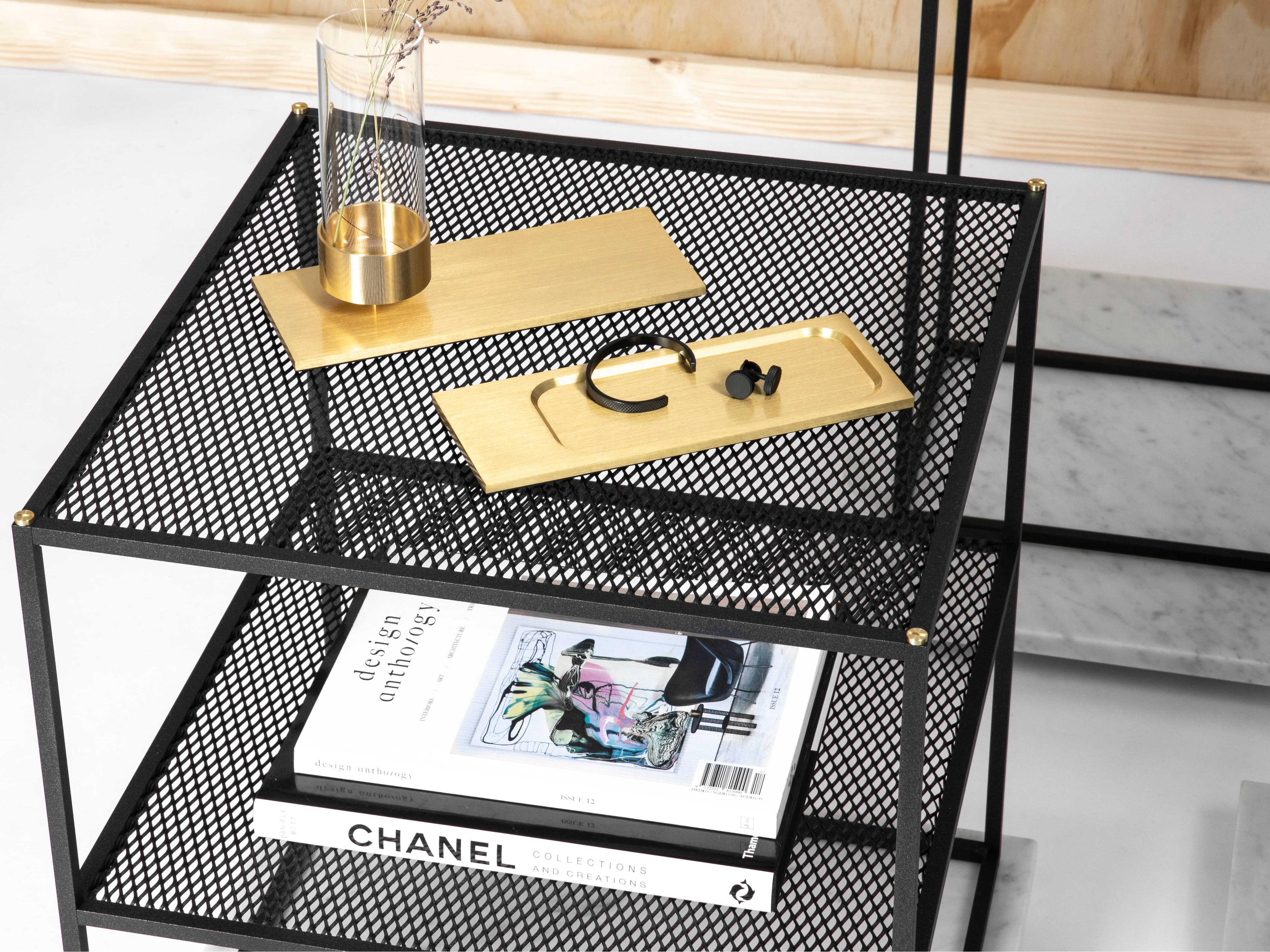 Buster + Punch Meshed Square Steel Black End Table