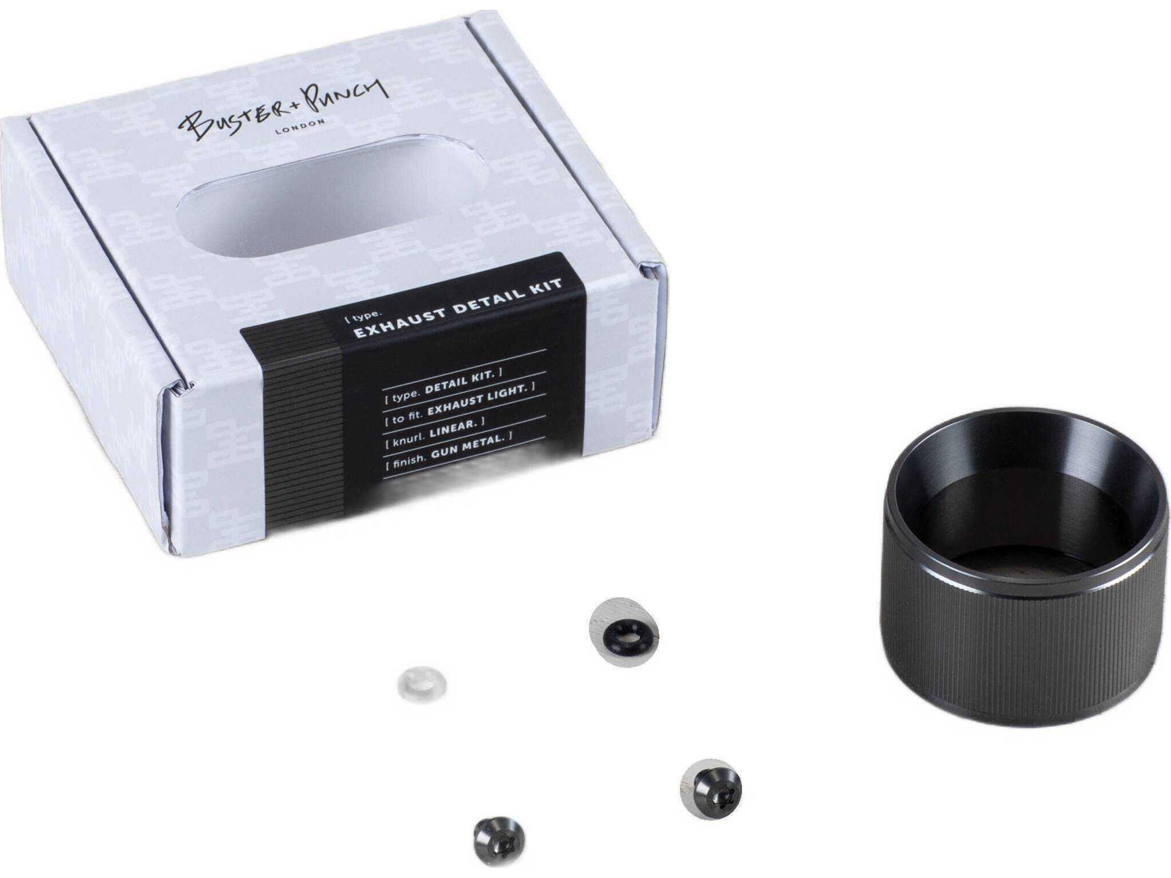 Exhaust Gun Metal Linear Detail Kit