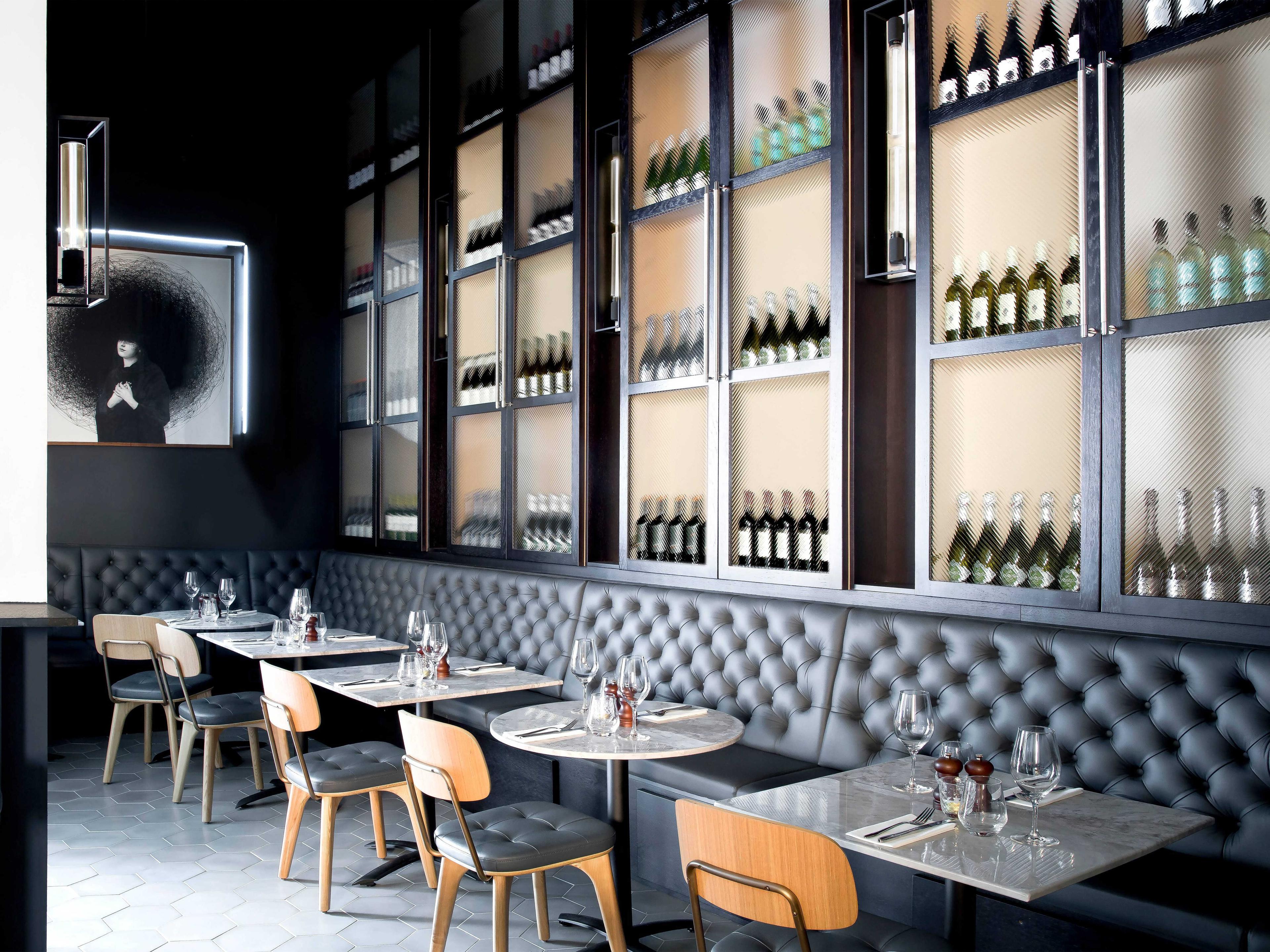 Buster + Punch Caged 2-Light White Marble Wall Sconce