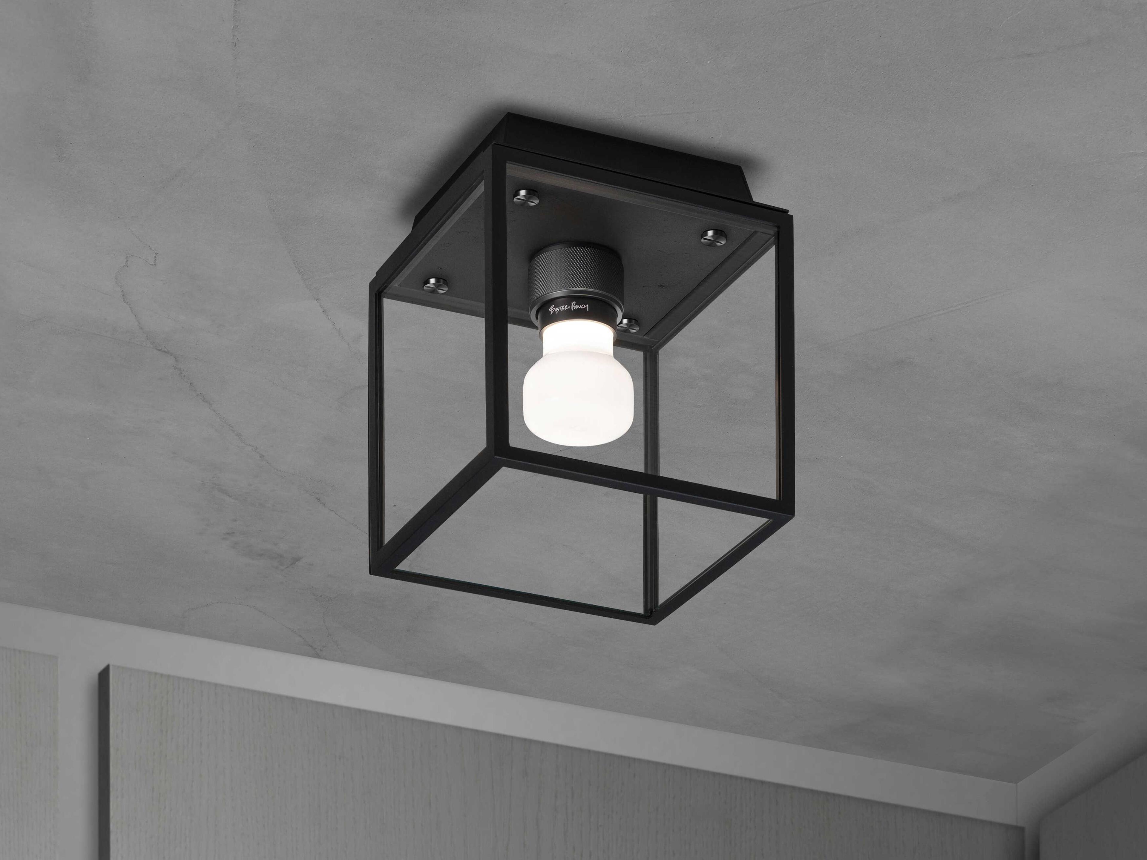 Buster + Punch Caged 1-Light Outdoor Ceiling Light