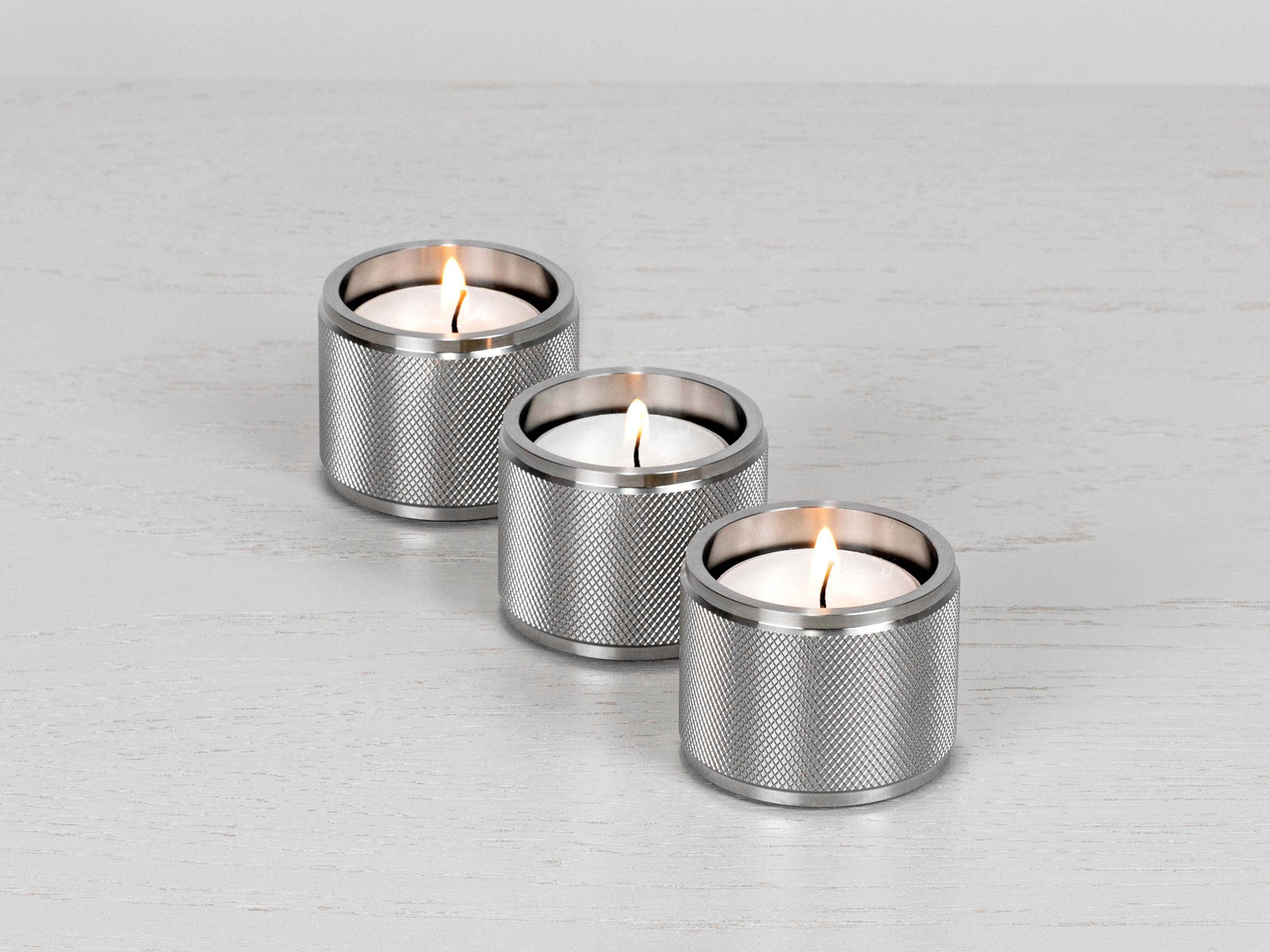 Buster + Punch Steel Tealight Candle Holder Set of 3