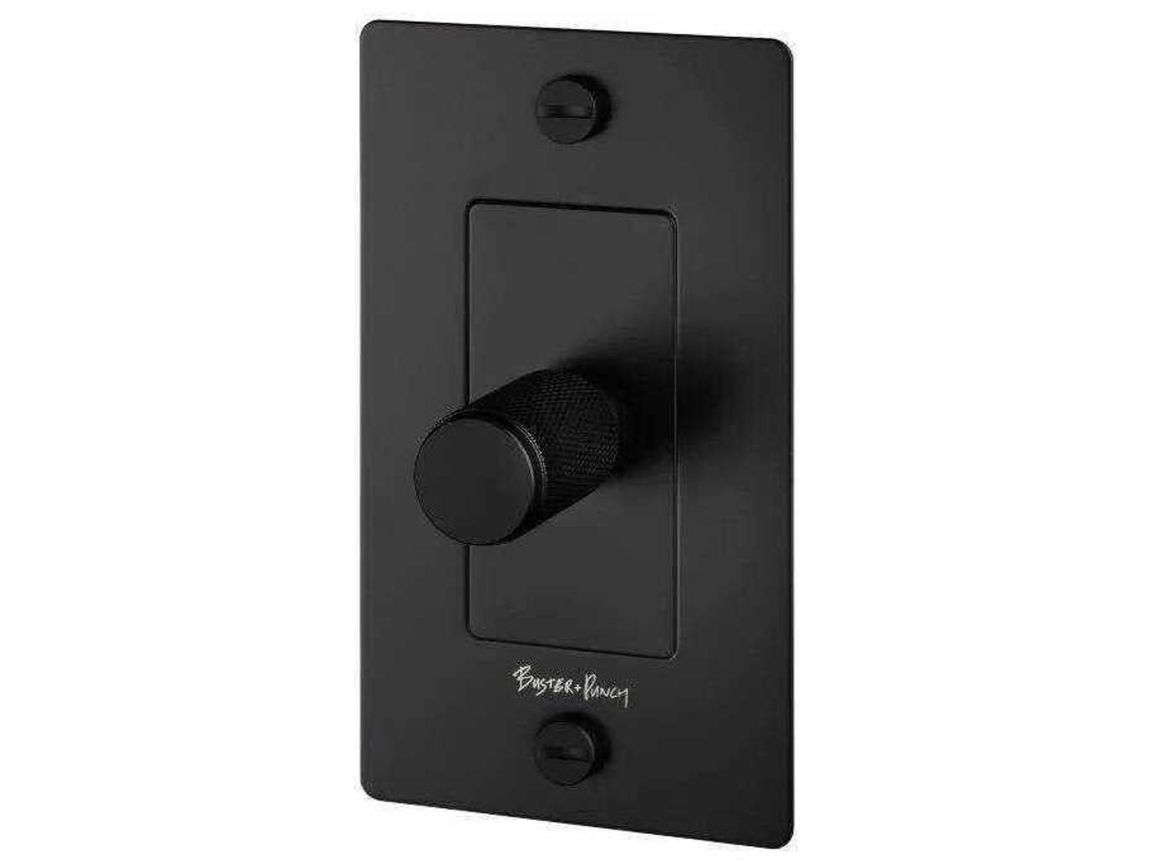 Black Cross Dimmer Switch