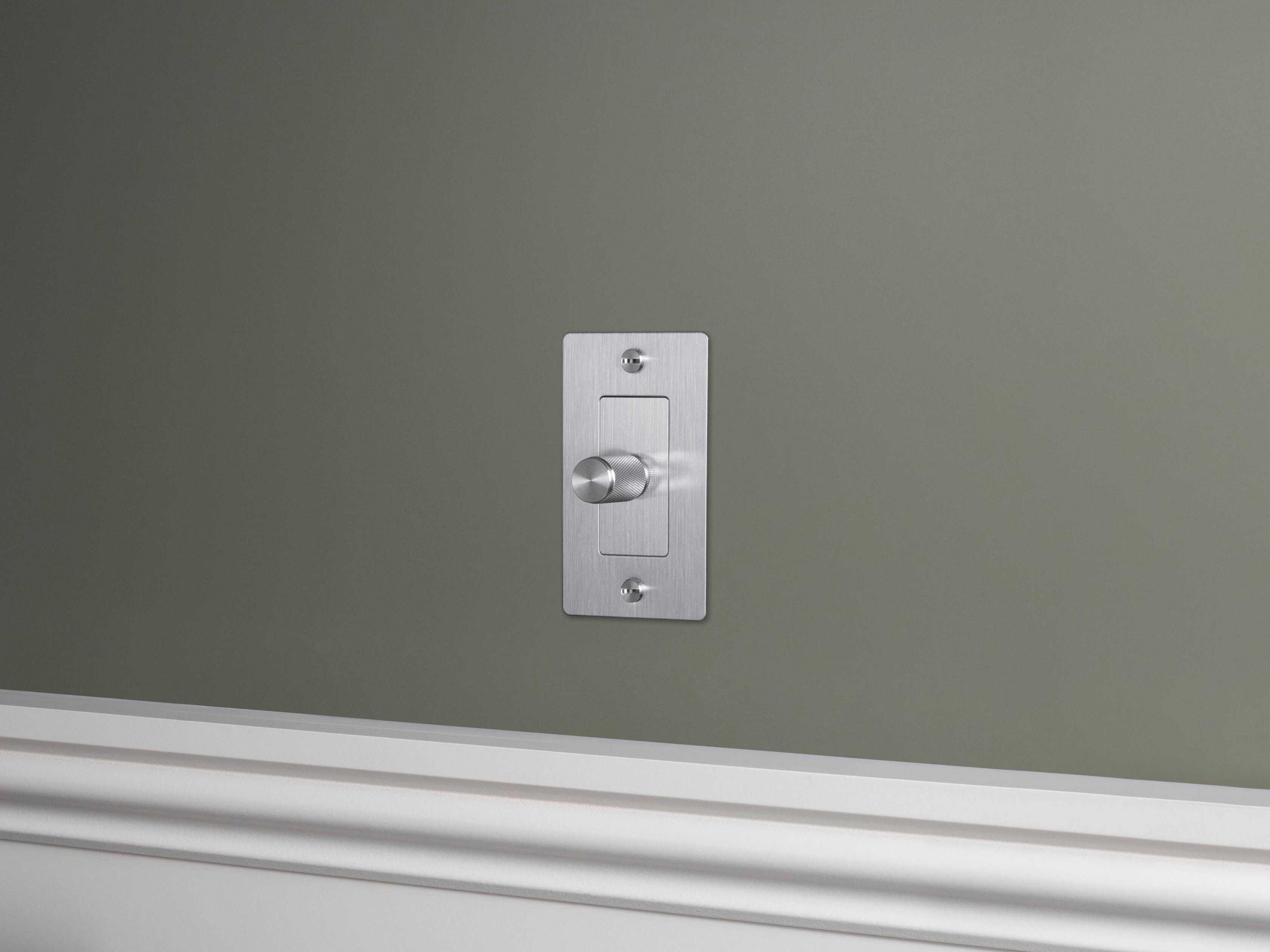 Buster + Punch Steel Cross Dimmer Switch