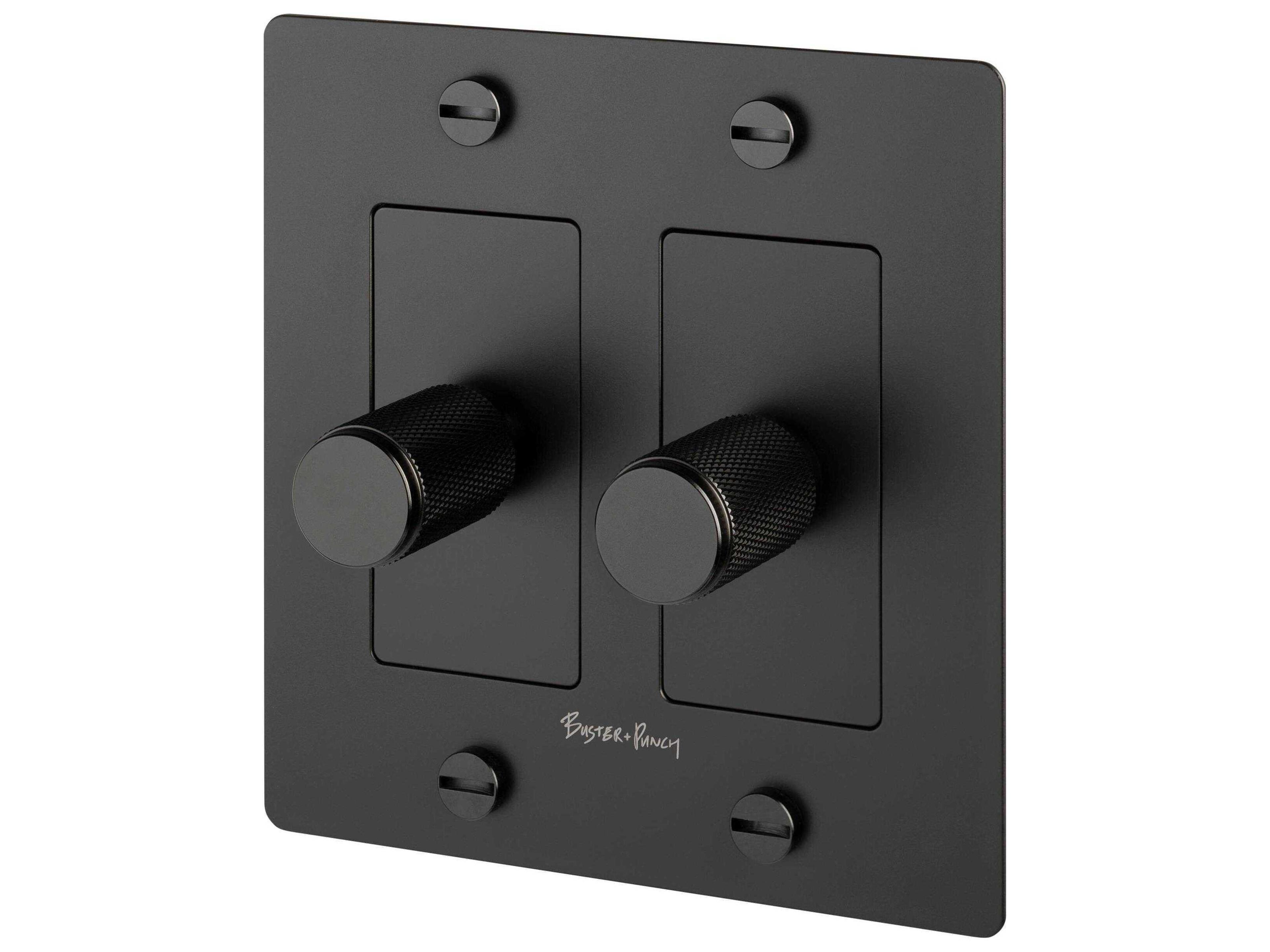 2G Black Cross Dimmer